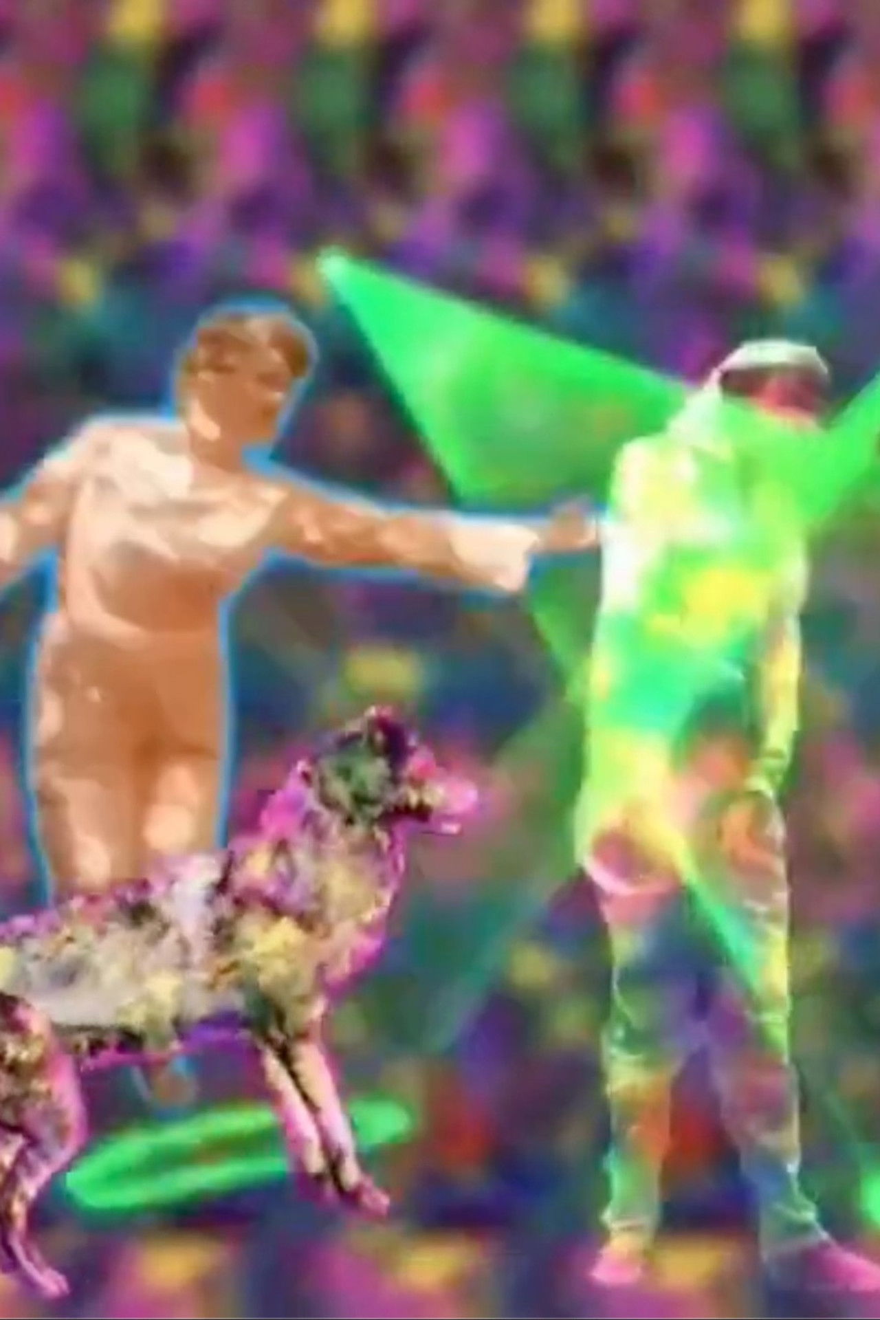 Feeling Free with 3D Magic Eye Poster Remix Backdrop