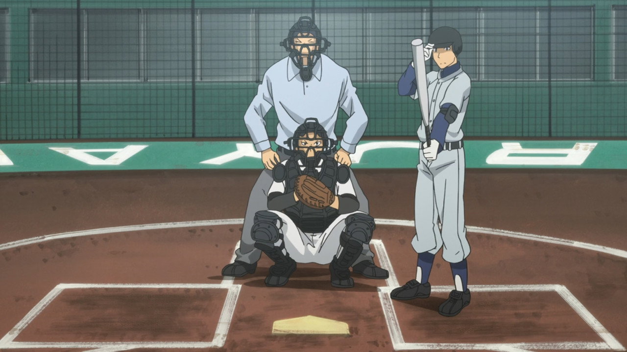 Komaba Stands on the Pitcher's Mound