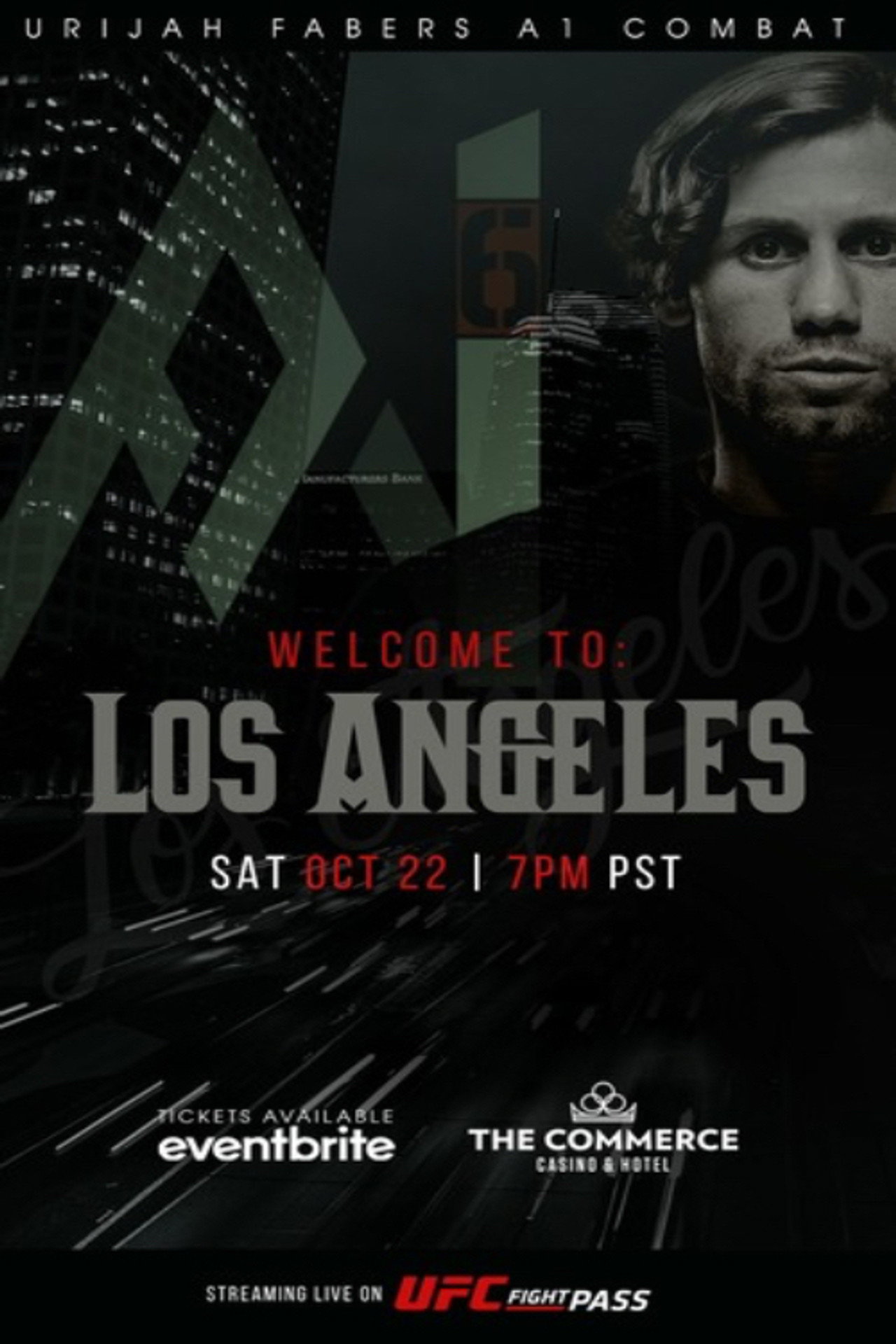 Urijah Faber’s A1 Combat 6 Backdrop