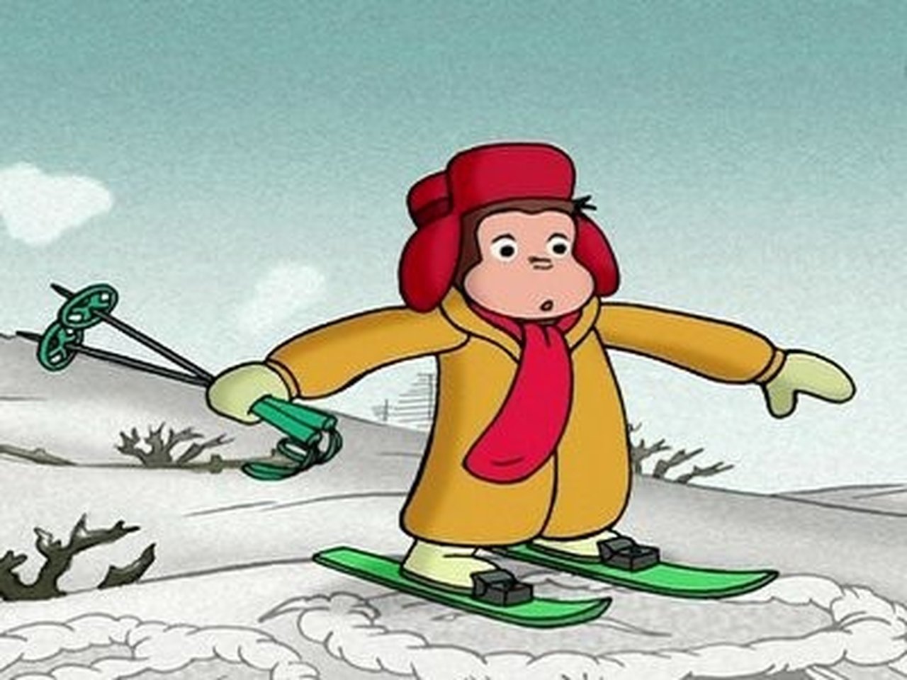 Curious George - Season 1 Episode 45 : Ski Monkey