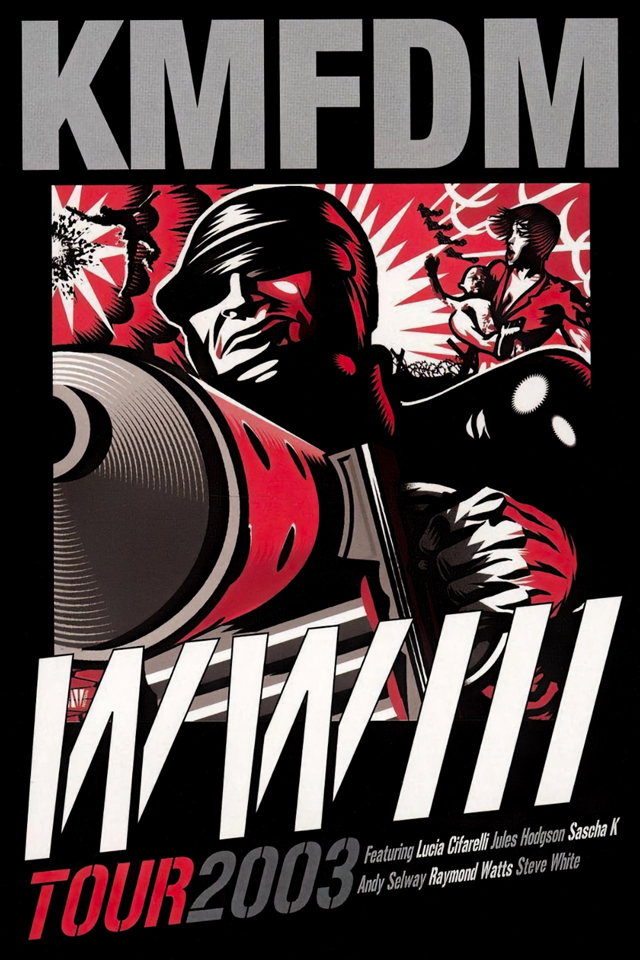 KMFDM: WWIII Tour 2003 Backdrop