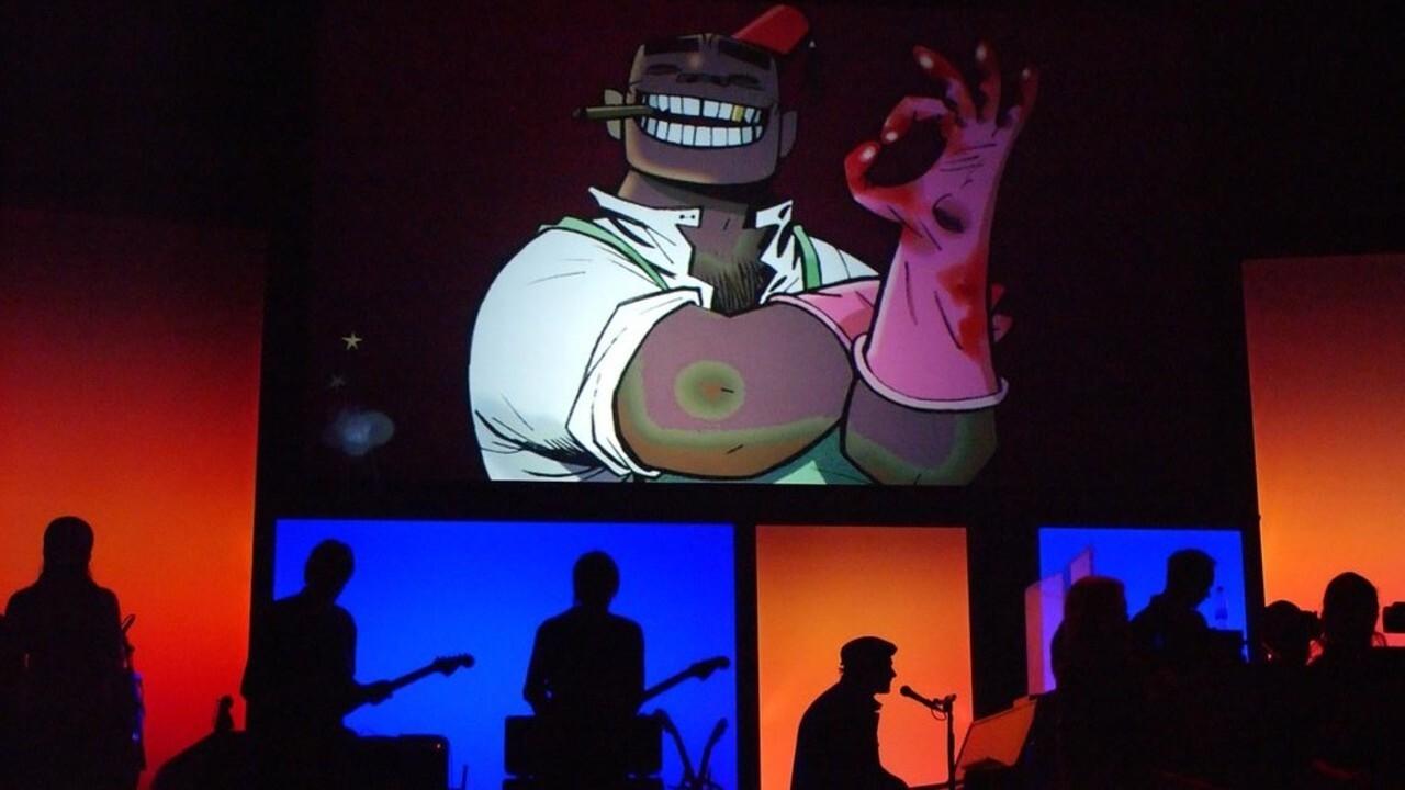 Scen från Gorillaz: Live in Manchester