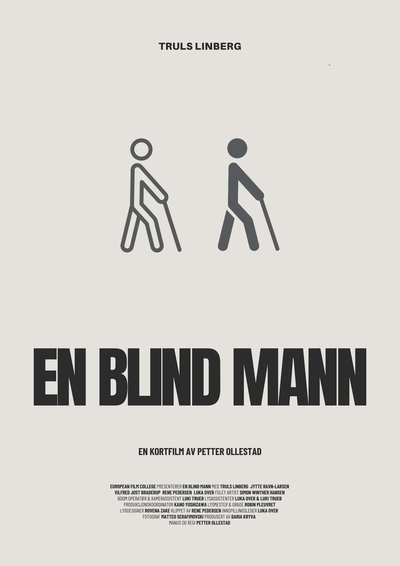 En blind mann filmaffisch