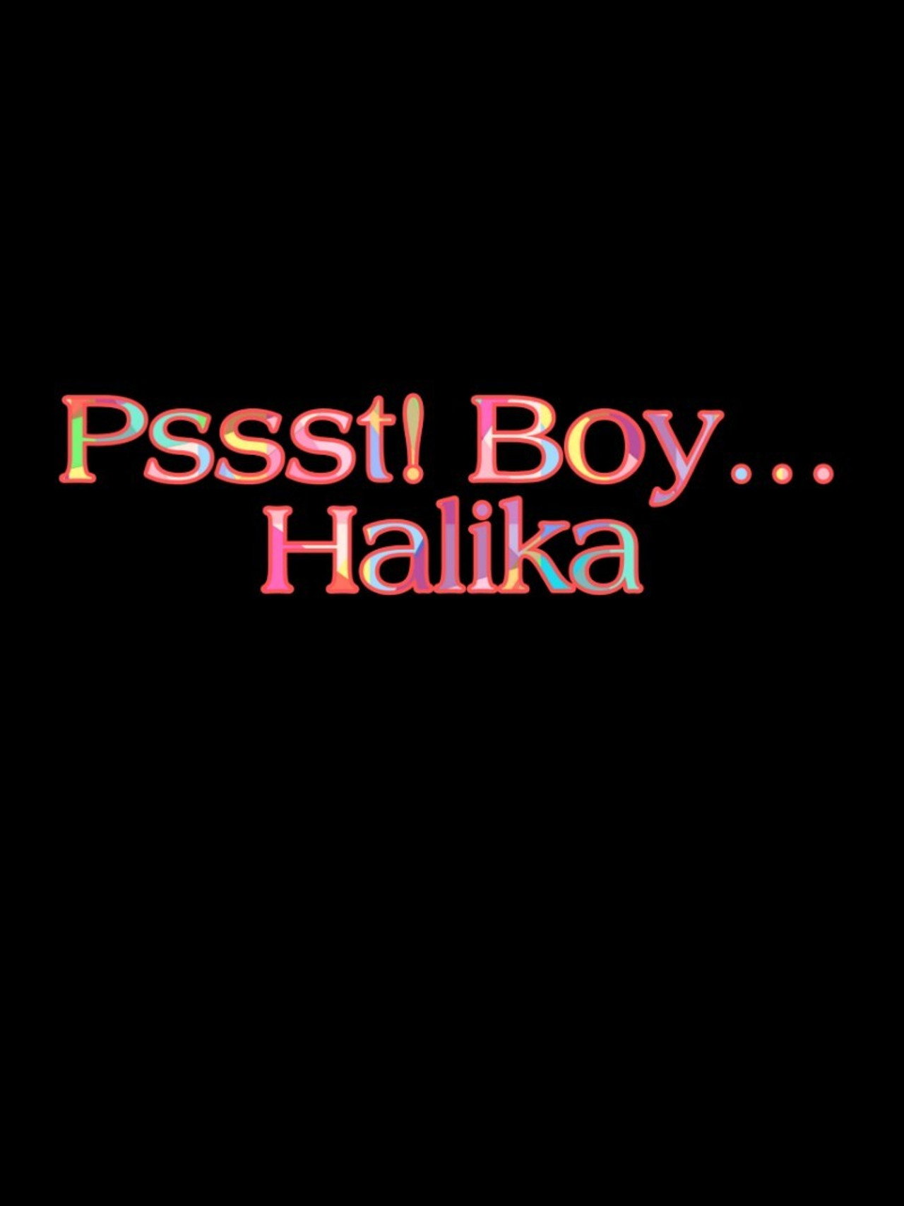 Pssst! Boy… Halika Backdrop