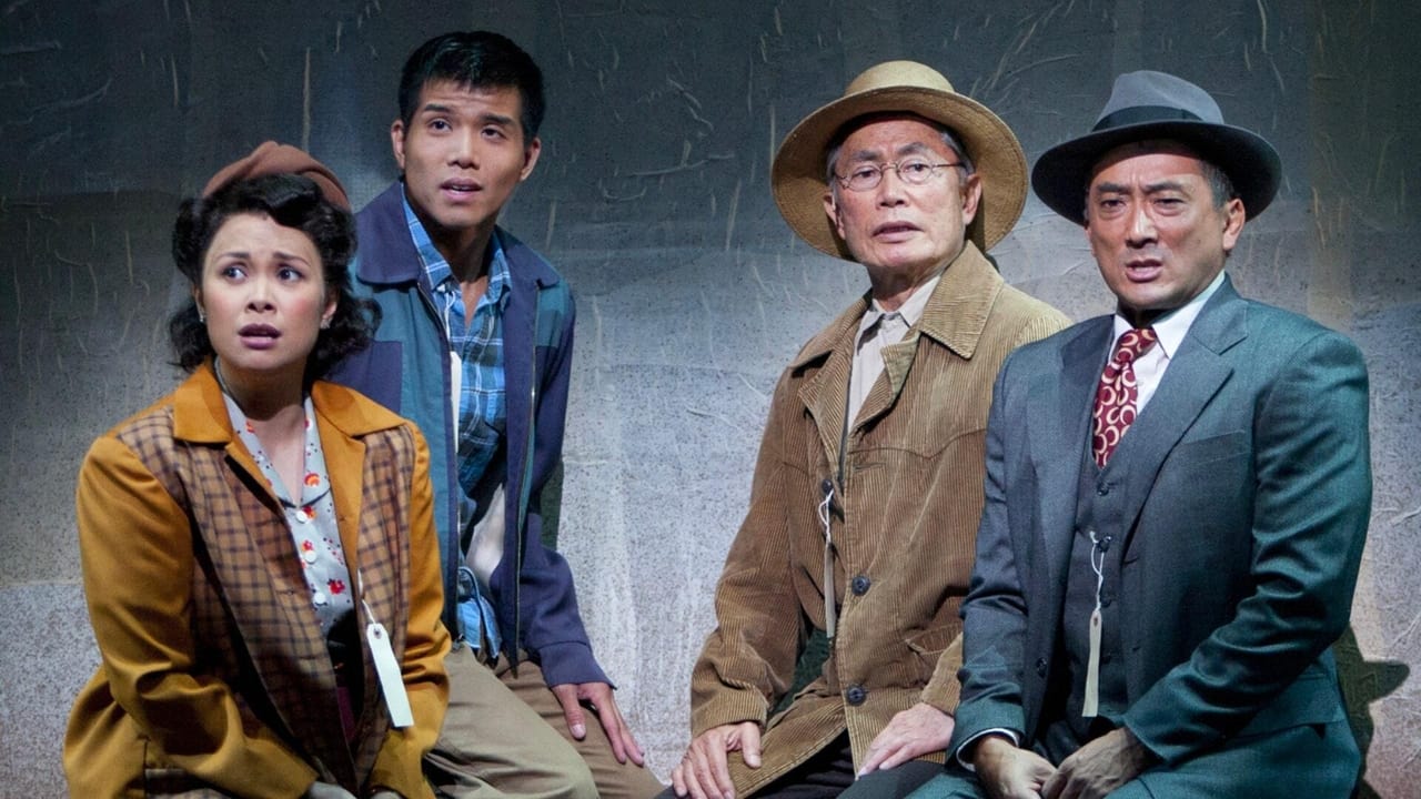 Scen från George Takei's Allegiance Broadway