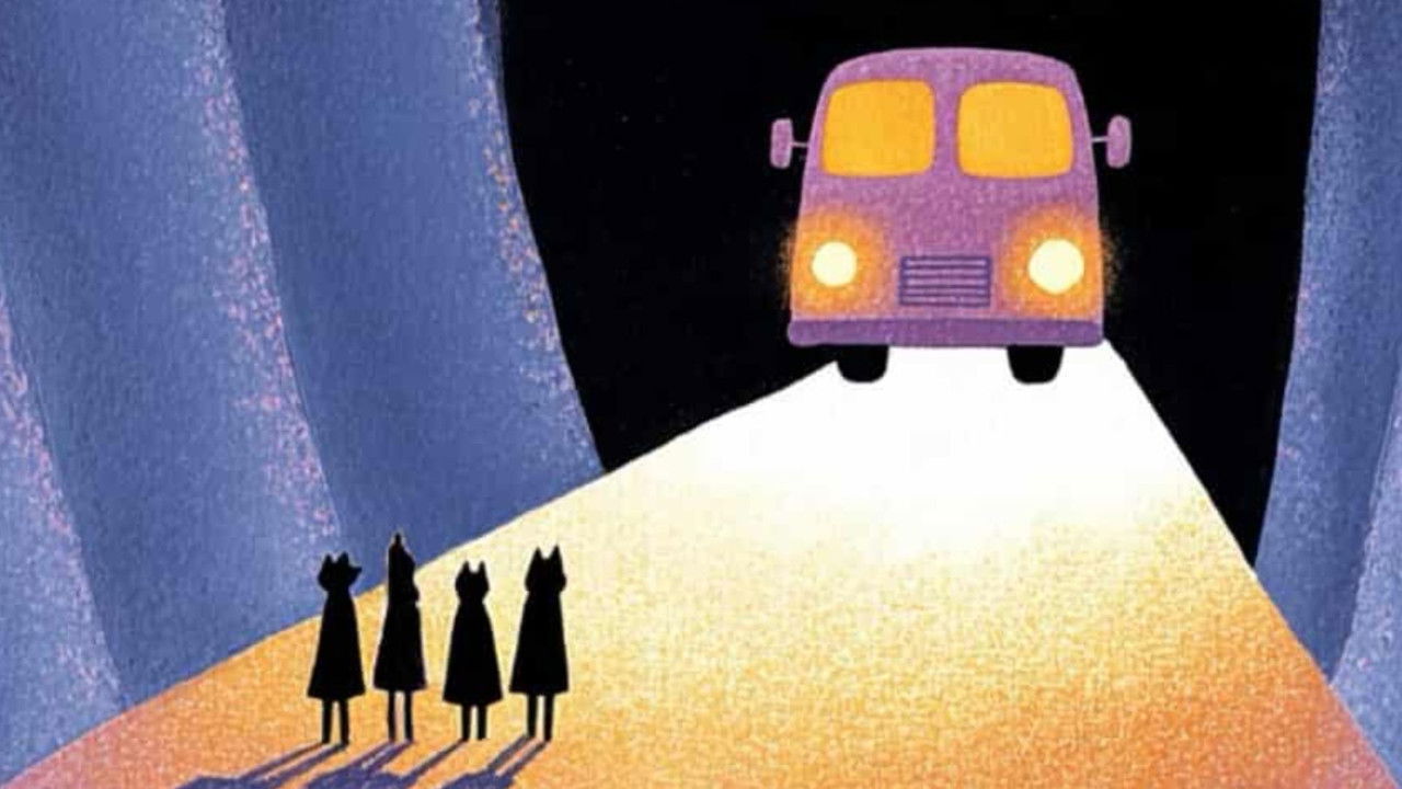 Ti e lanë dritën të ndezur në van backdrop