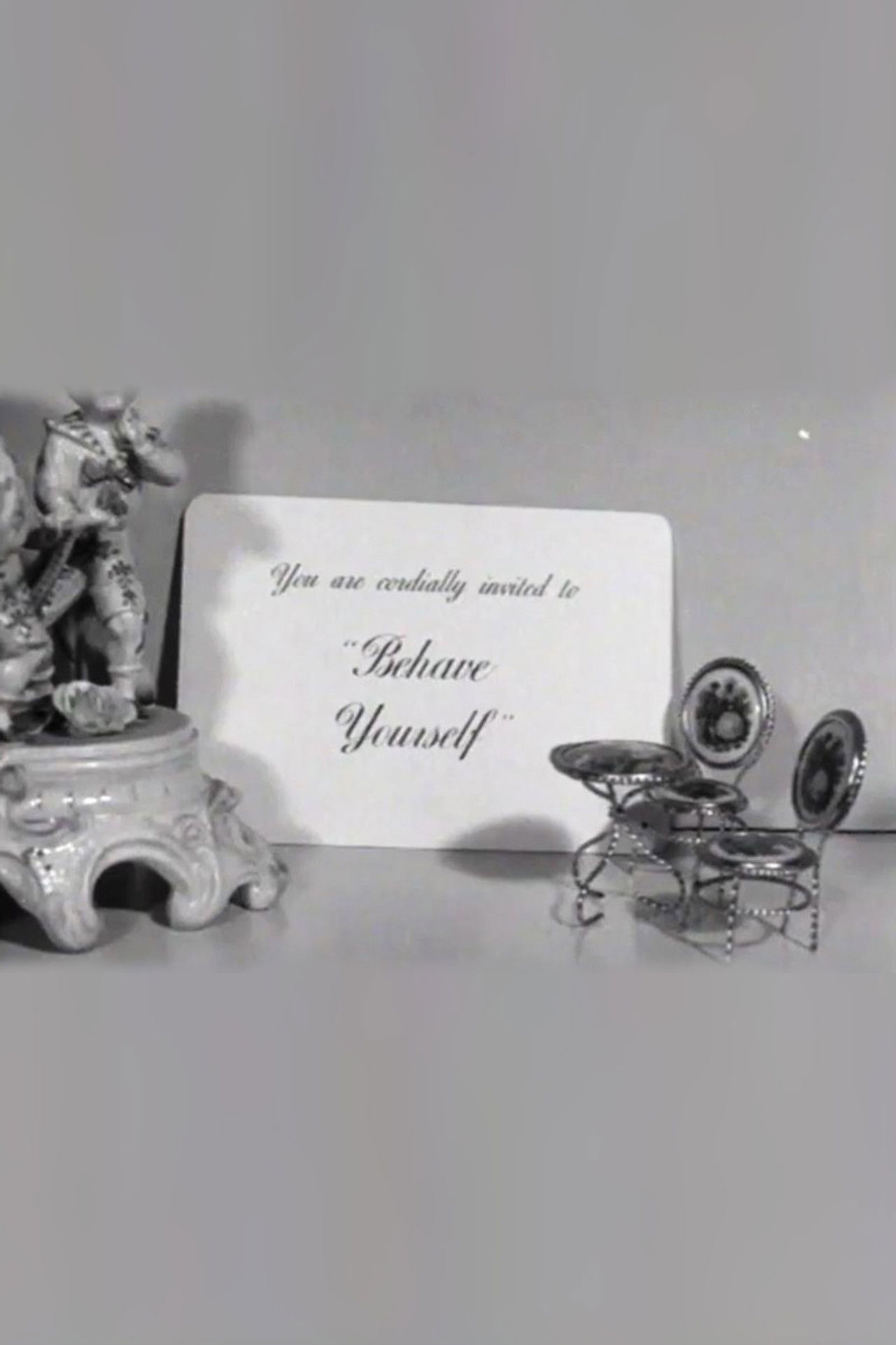 Behave Yourself Backdrop