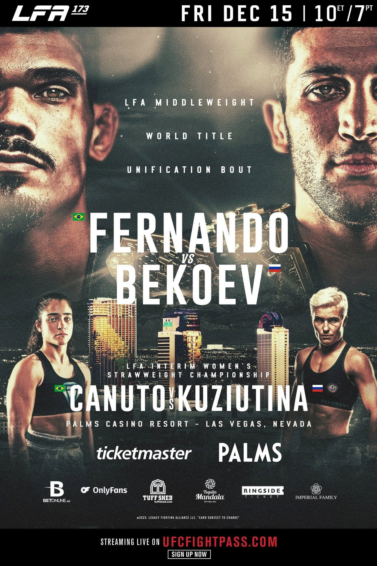 LFA 173: Fernando vs. Bekoev filmaffisch