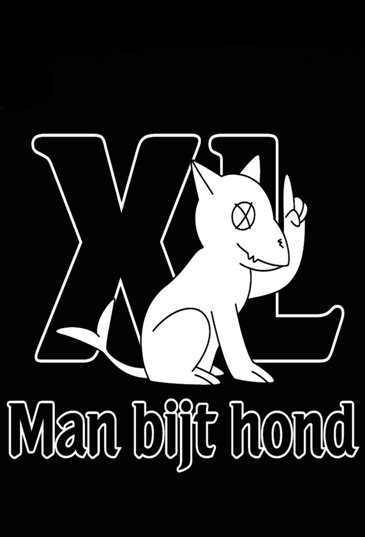 Man Bijt Hond XL affisch