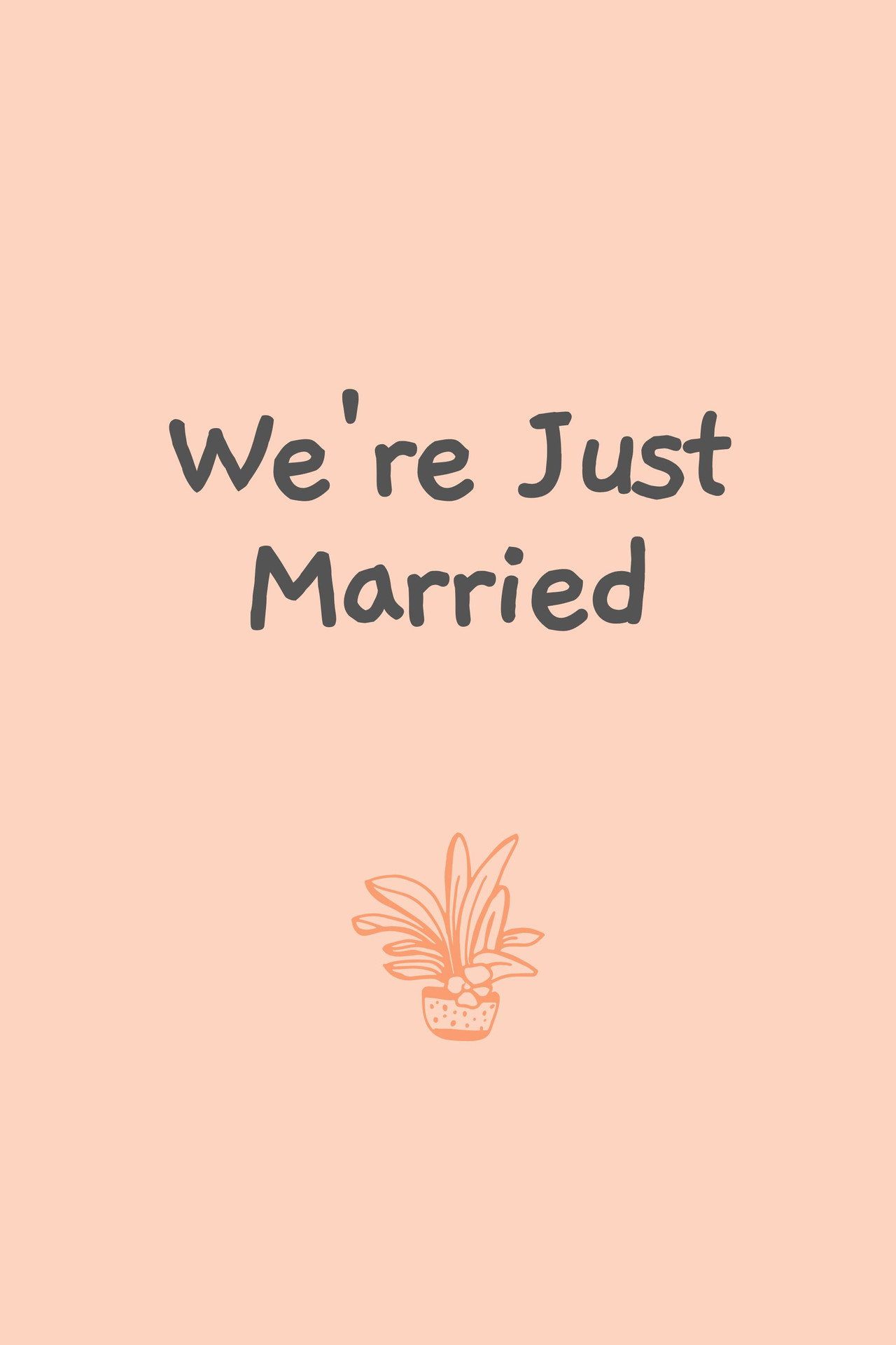 We're Just Married Backdrop