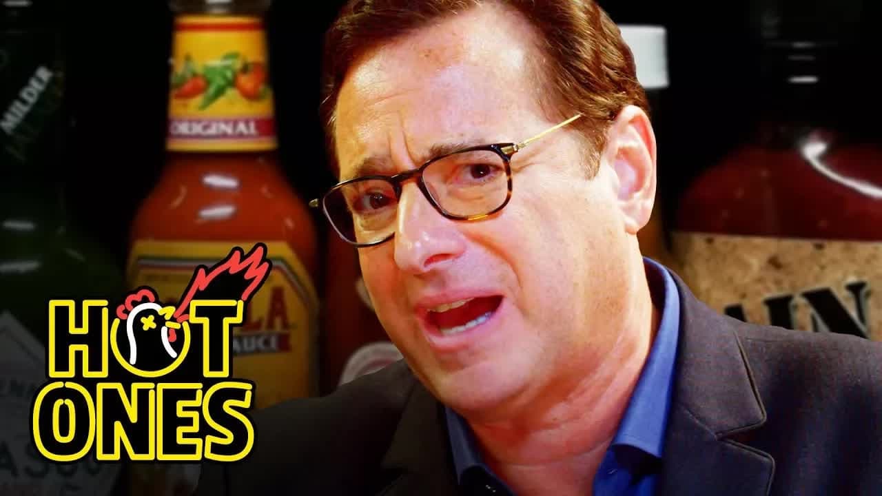 Hot Ones - Season 4 Episode 18 : Bob Saget Hiccups Uncontrollably While Eating Spicy Wings