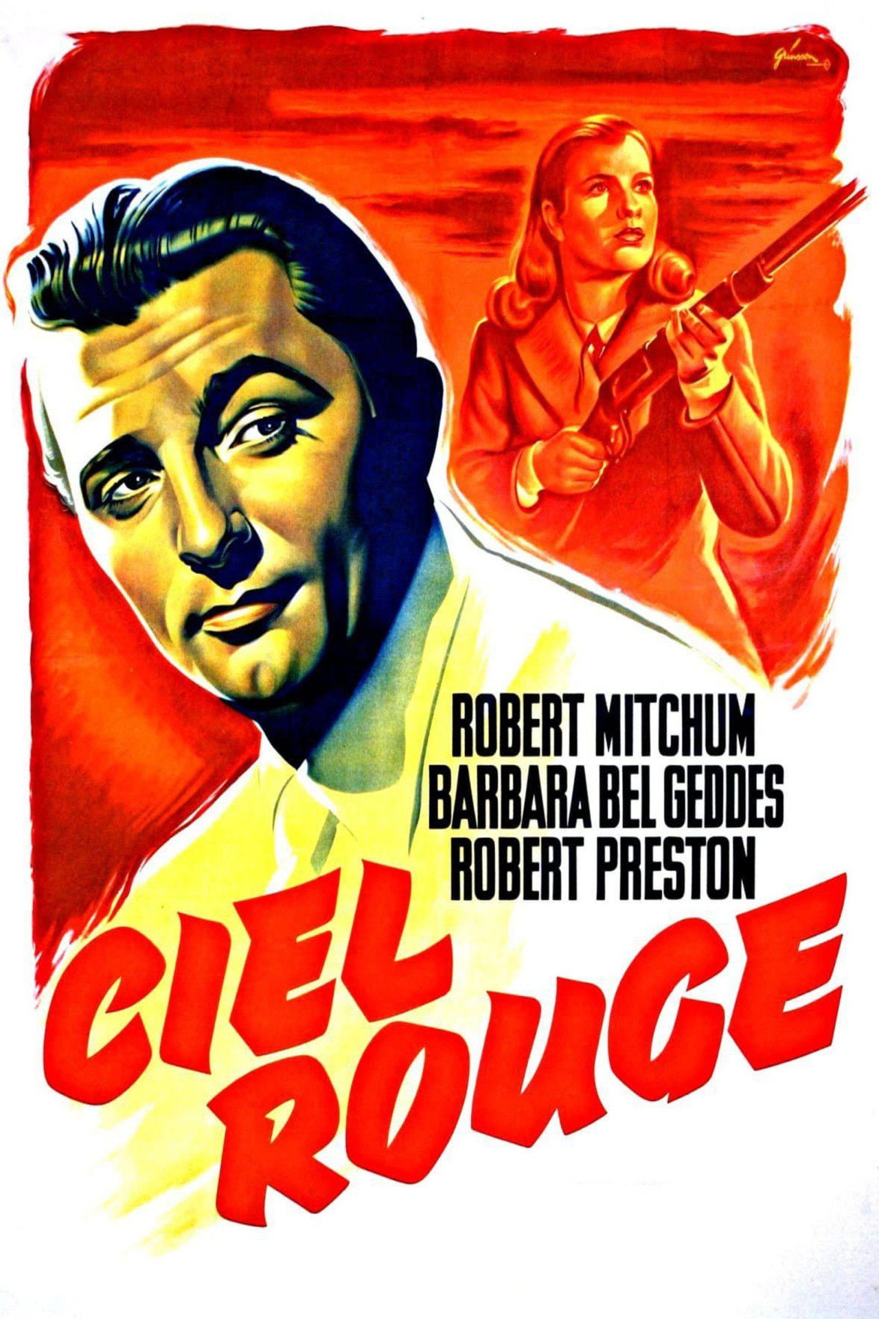 Ciel rouge poster