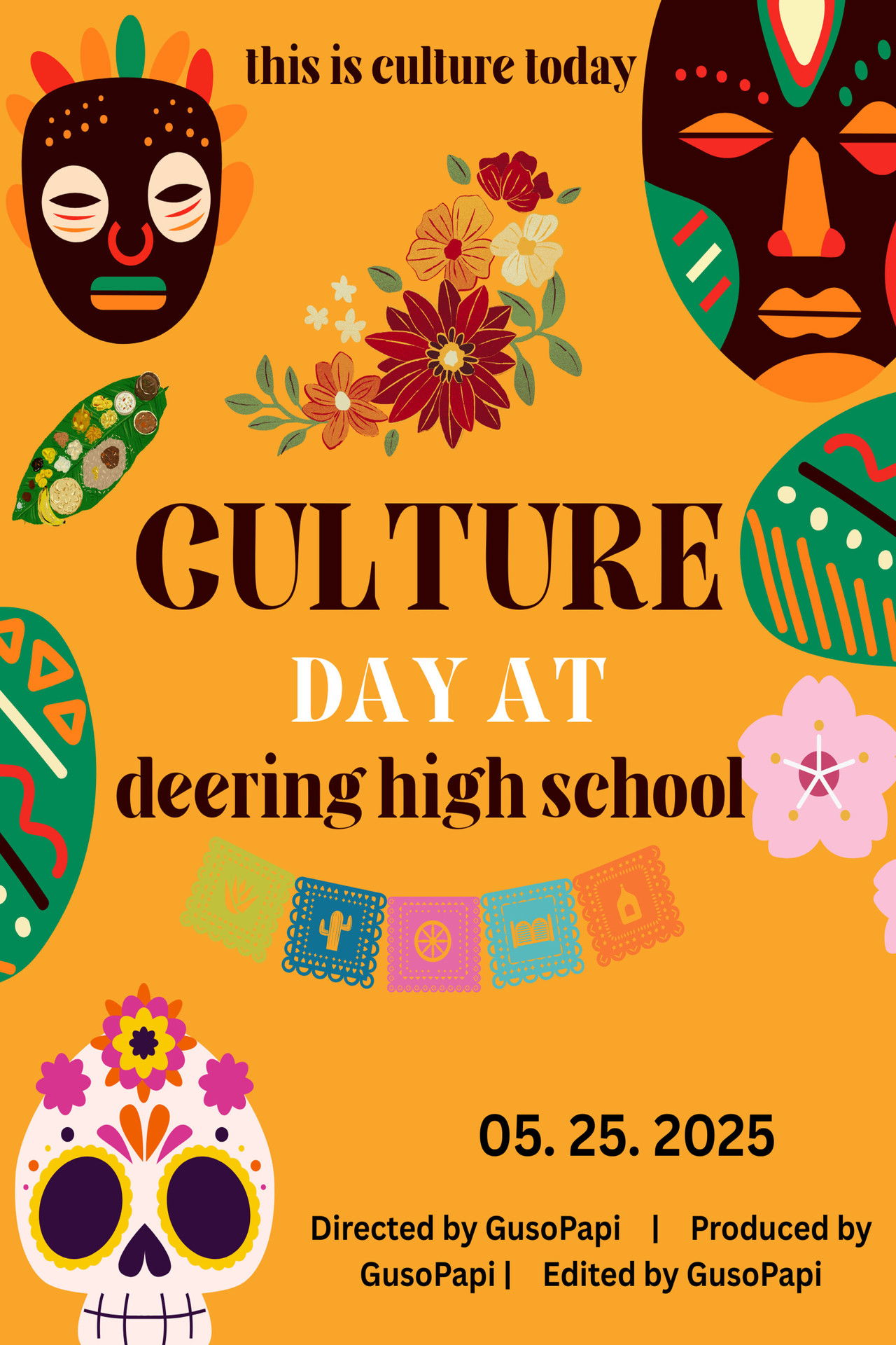 Culture Day at Deering High School poster