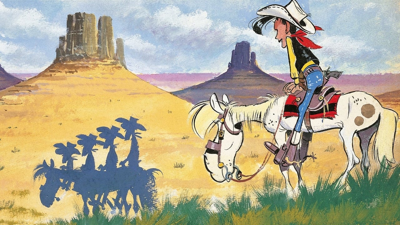 Scen från Lucky Luke och bröderna Dalton