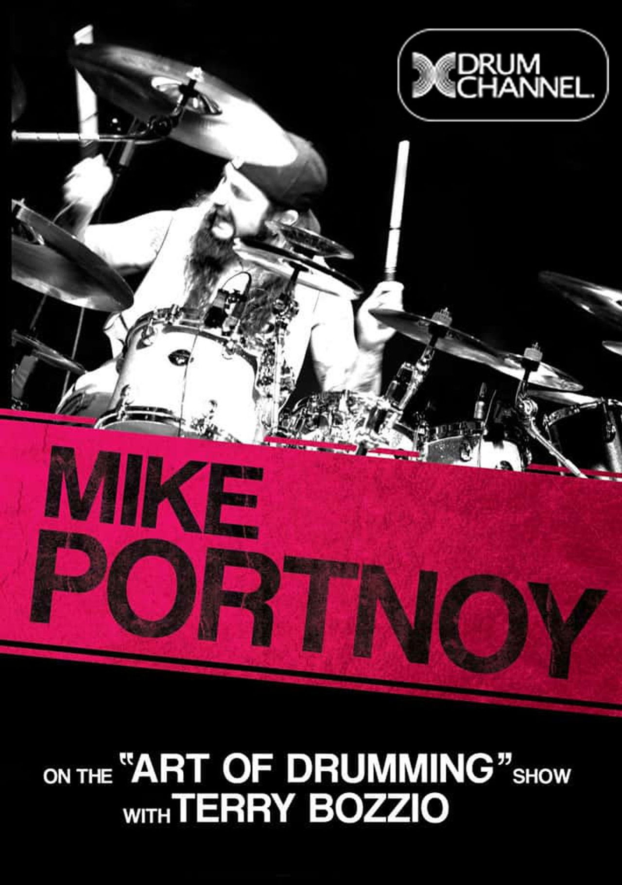 Mike Portnoy on the “Art Of Drumming” with Terry Bozzio Backdrop
