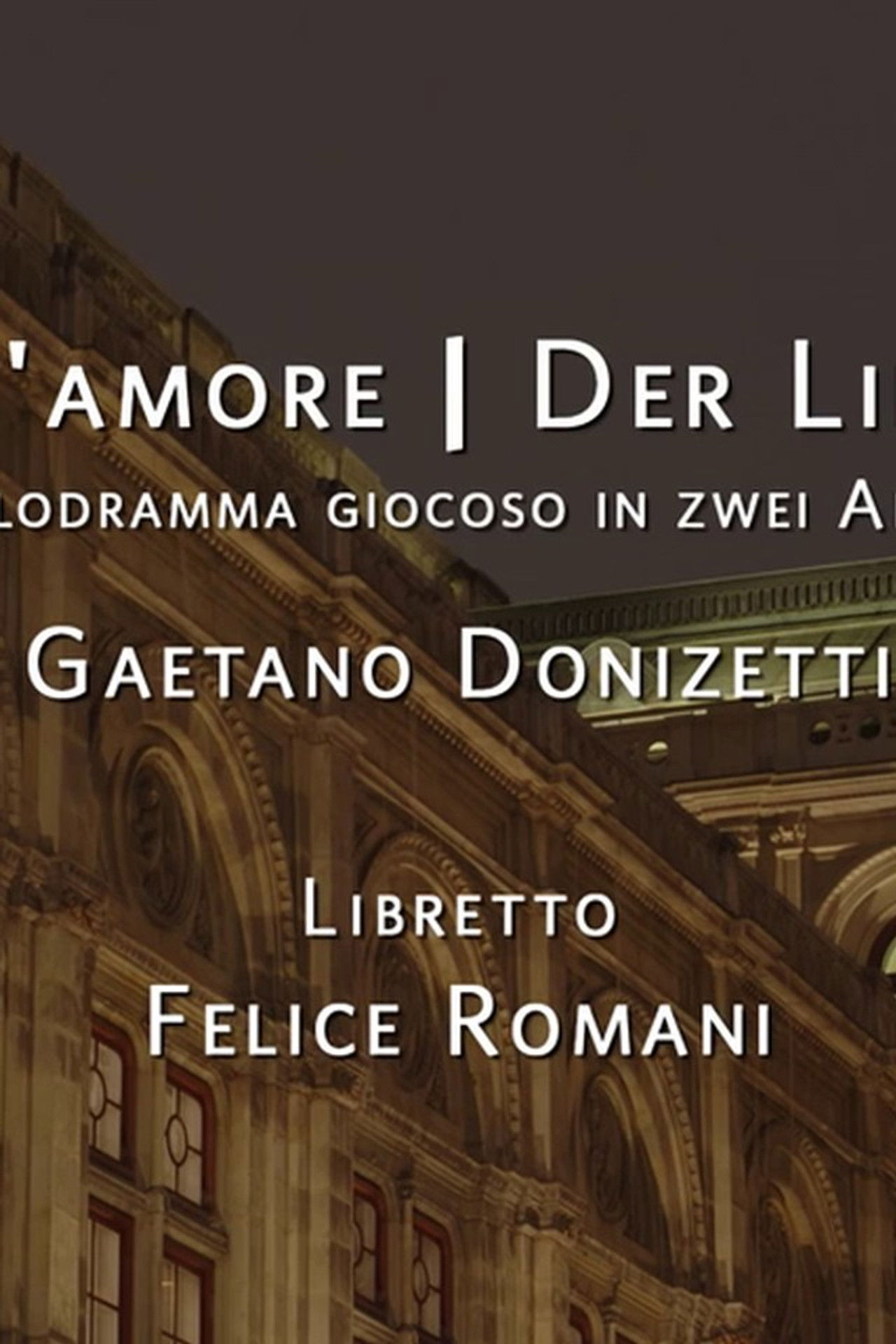 Der Liebestrank - Wiener Staatsoper 2022 Backdrop