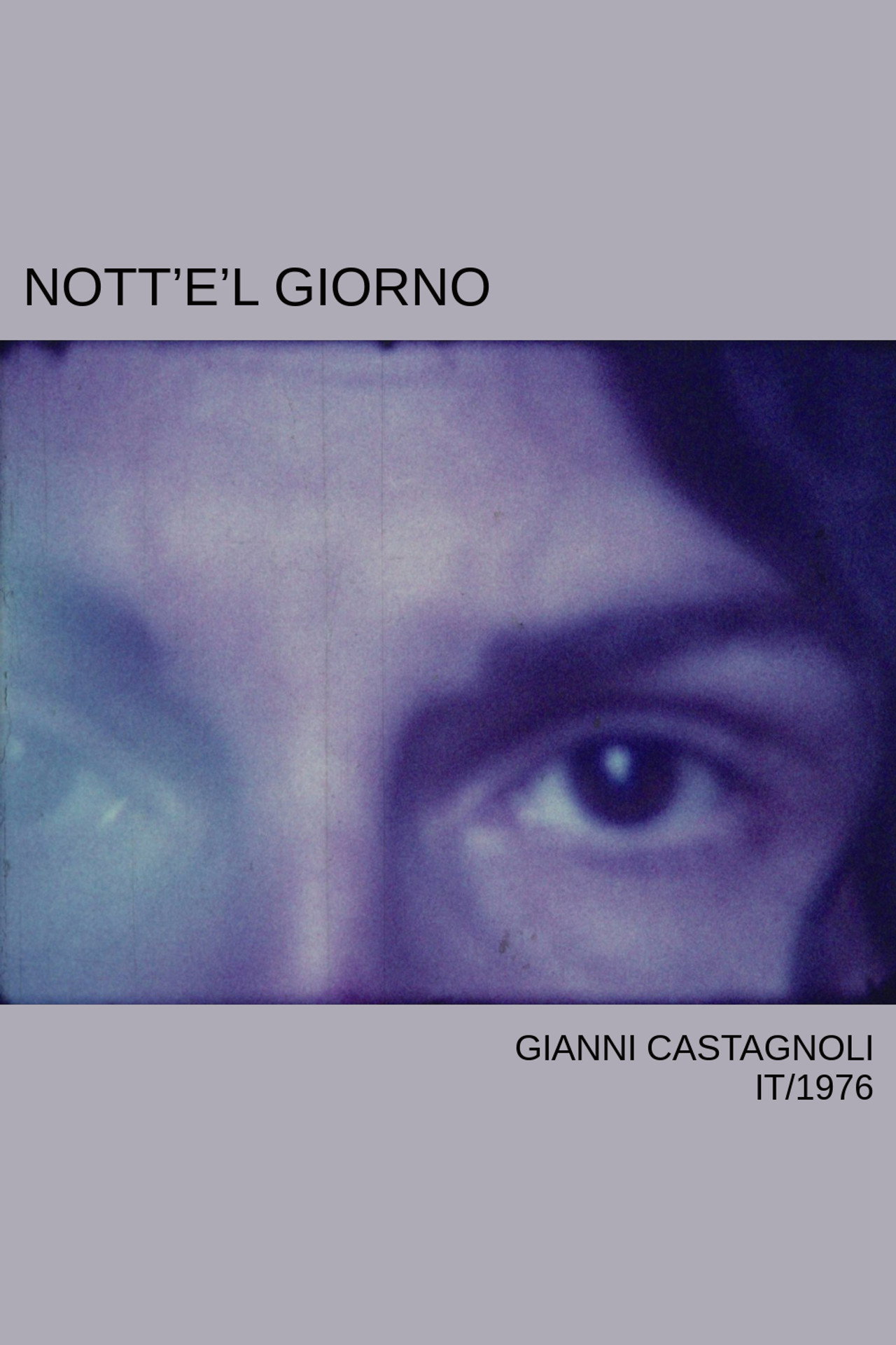 La Nott'e'l giorno filmaffisch