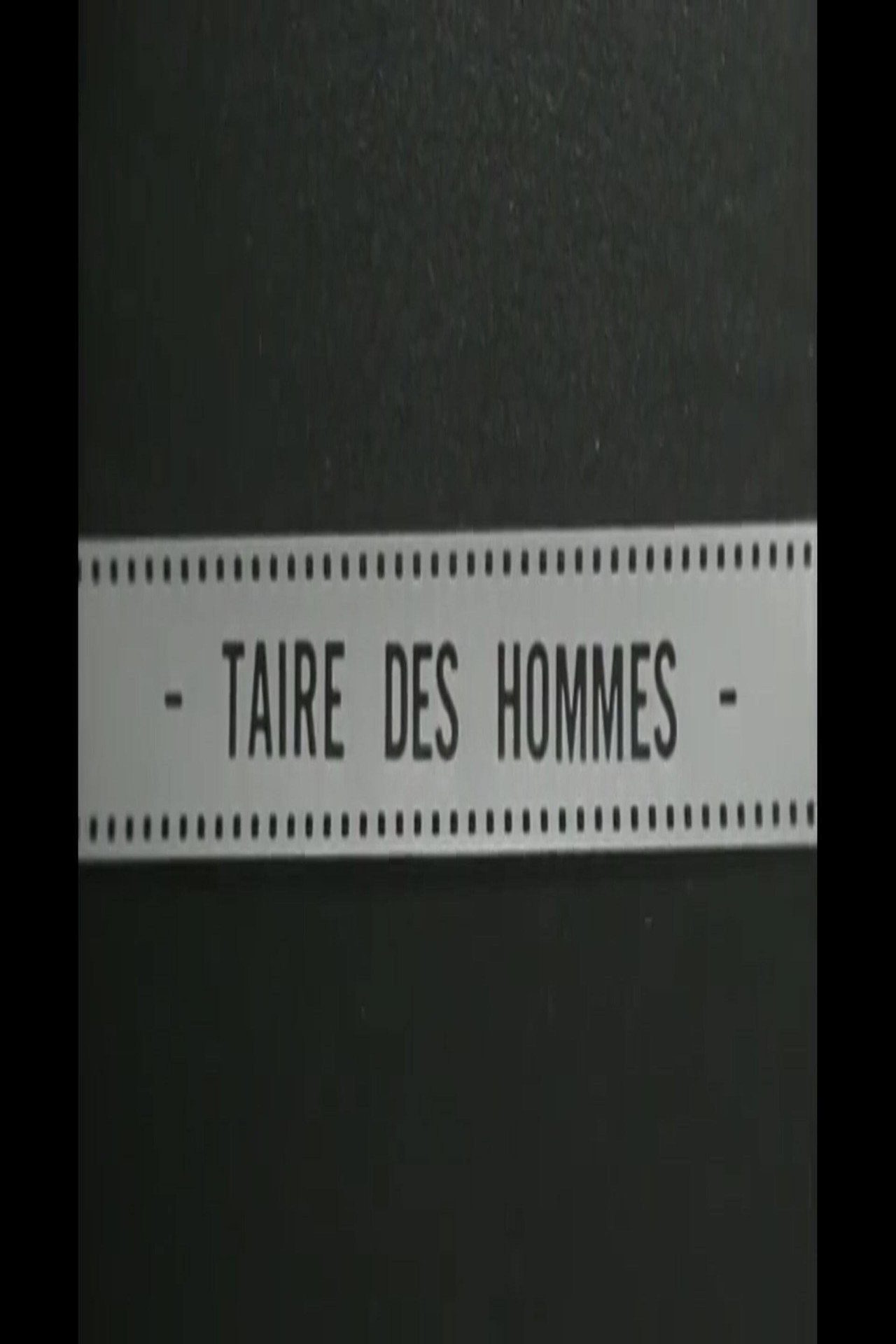 Taire des hommes filmaffisch