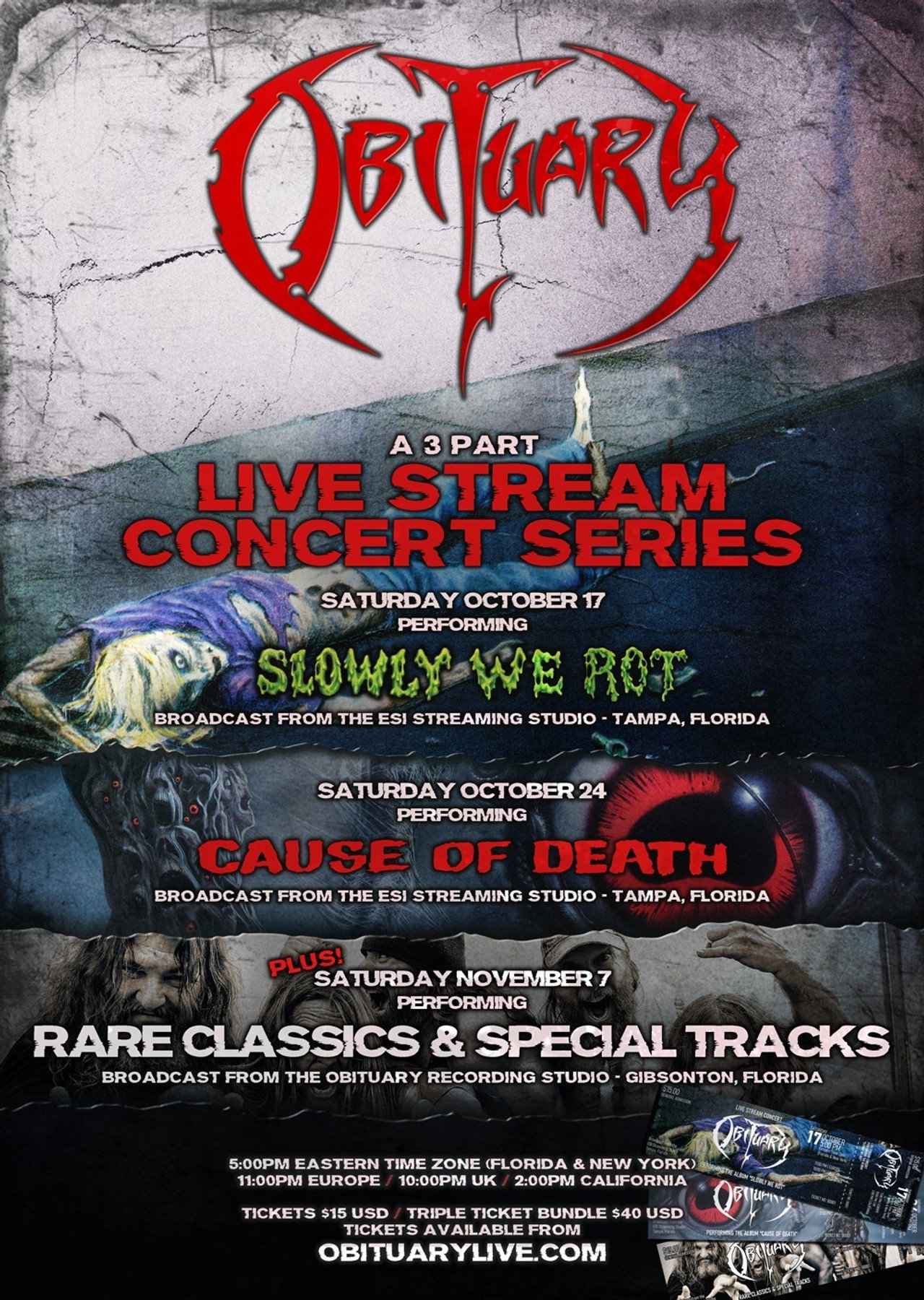 Obituary - Rare Classics & Special Tracks Live Stream filmaffisch