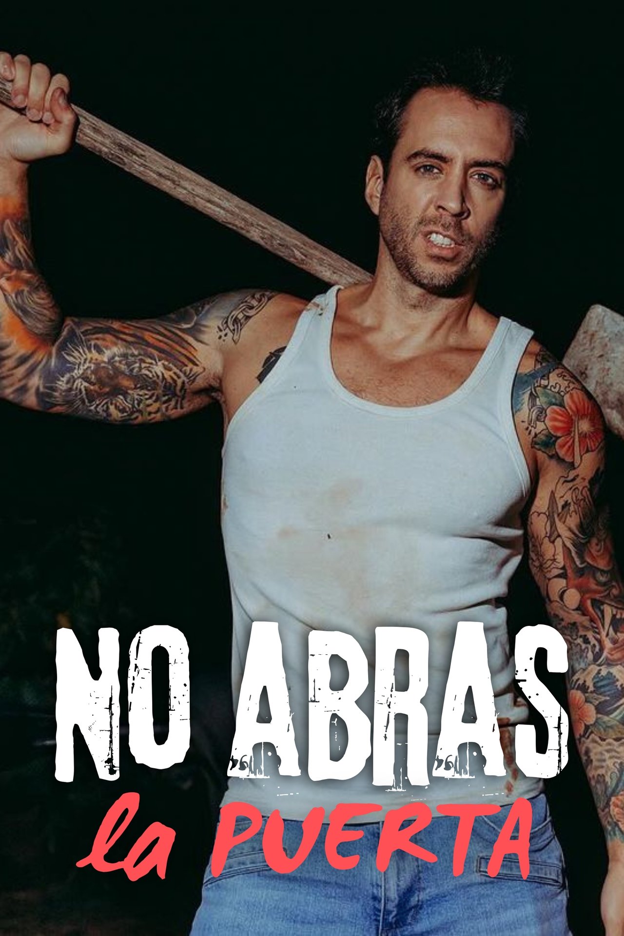 No abras la puerta poster