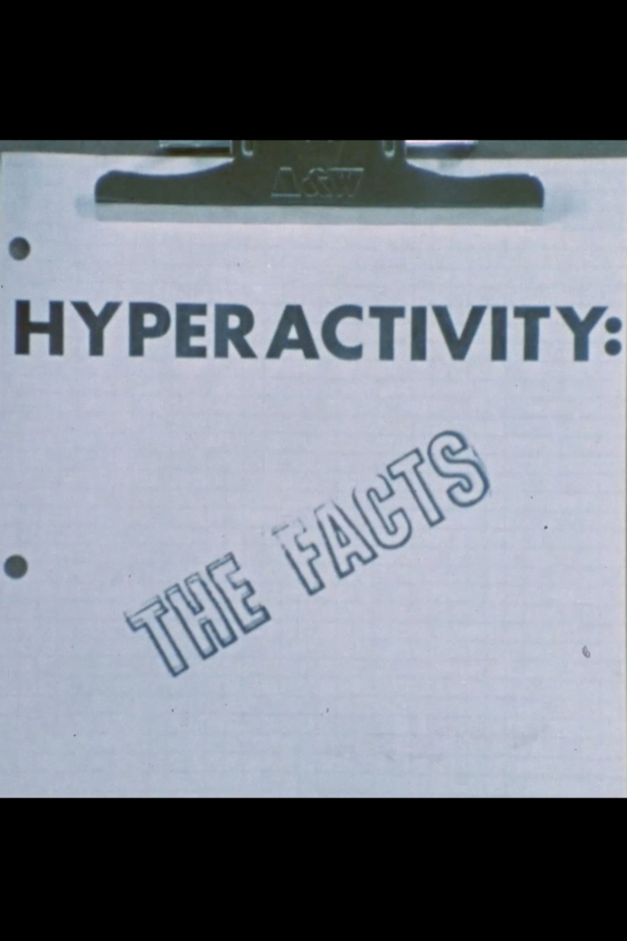 Hyperactivity: The Facts filmaffisch