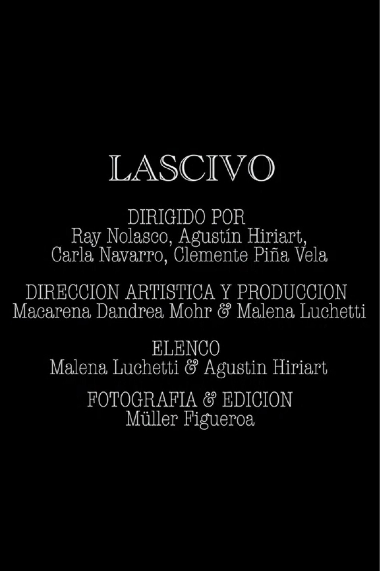 Lascivo filmaffisch