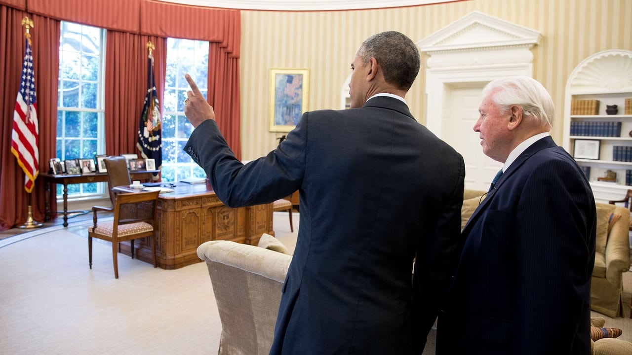 Scen från David Attenborough Meets President Obama