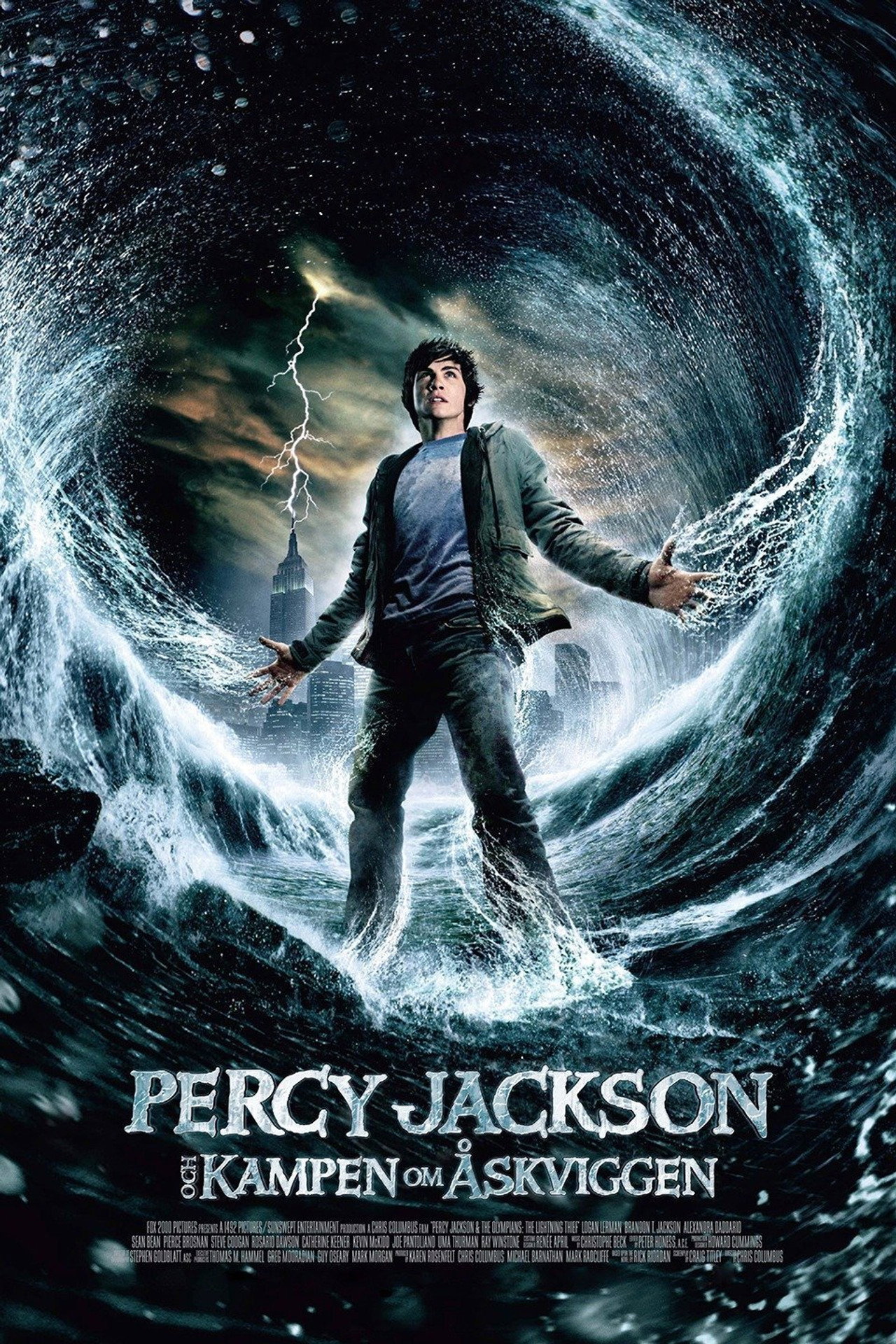 Percy Jackson - kampen om åskviggen filmaffisch