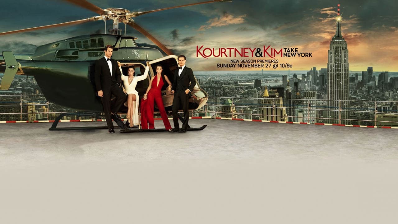 Kourtney y Kim en Nueva York background