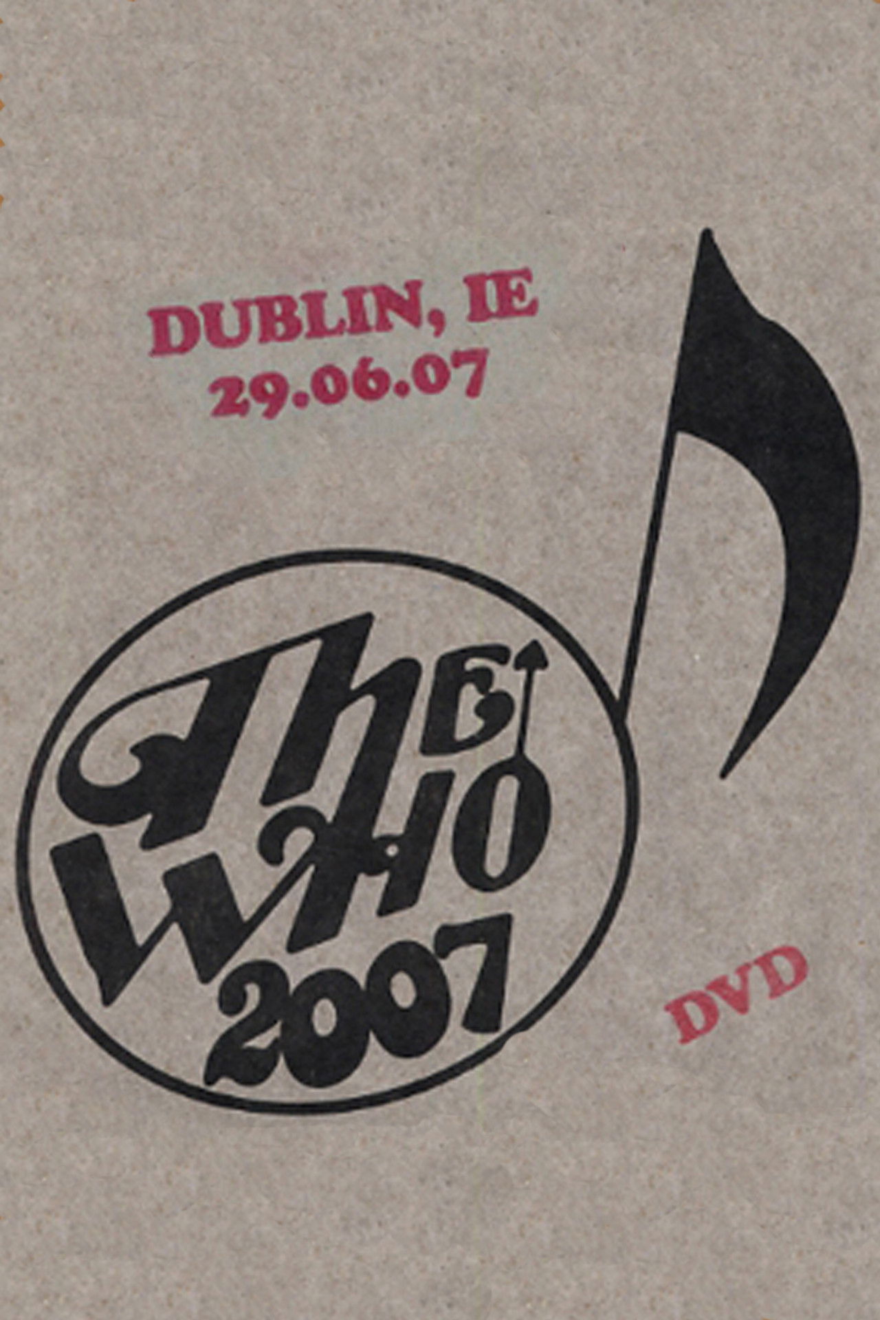The Who: Dublin 6/29/2007 Backdrop