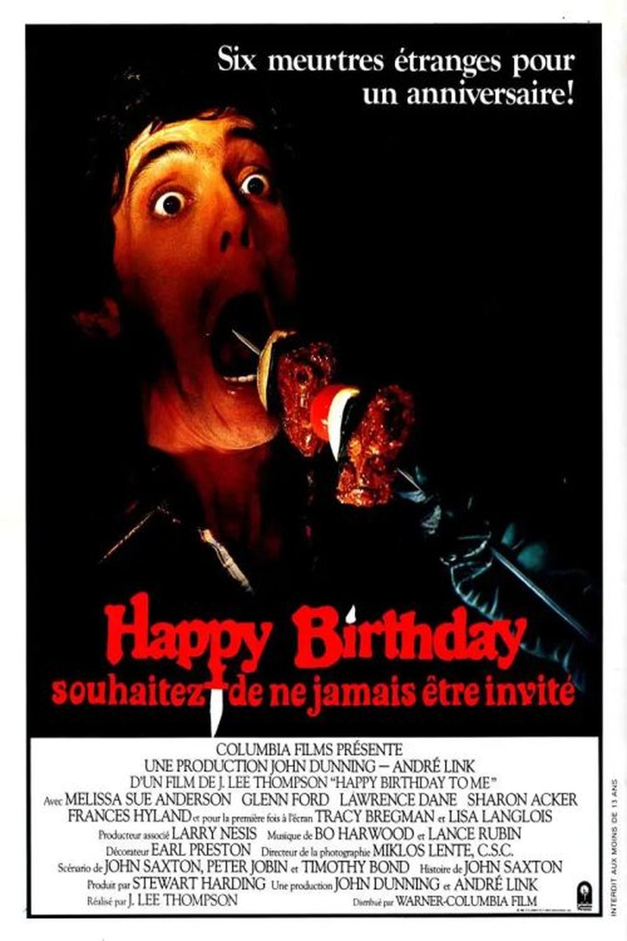 Happy birthday, souhaitez ne jamais être invité poster