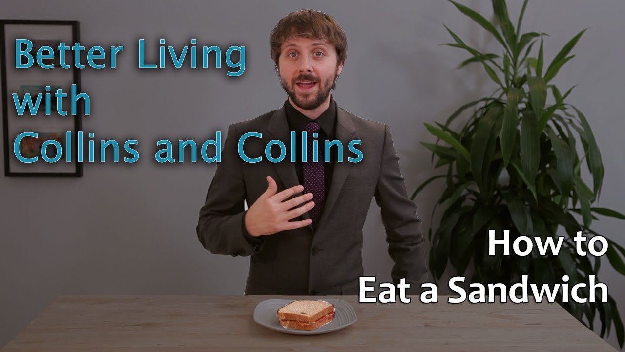 The Lizzie Bennet Diaries - Season 0 Episode 61 : Collins and Collins: Better Living with Collins and Collins - How to Eat a Sandwich