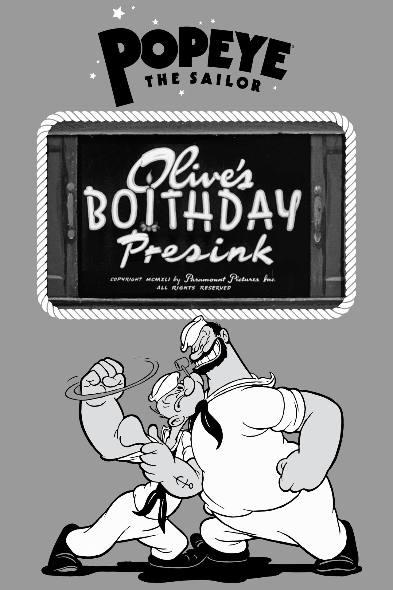Olive's Boithday Presink poster