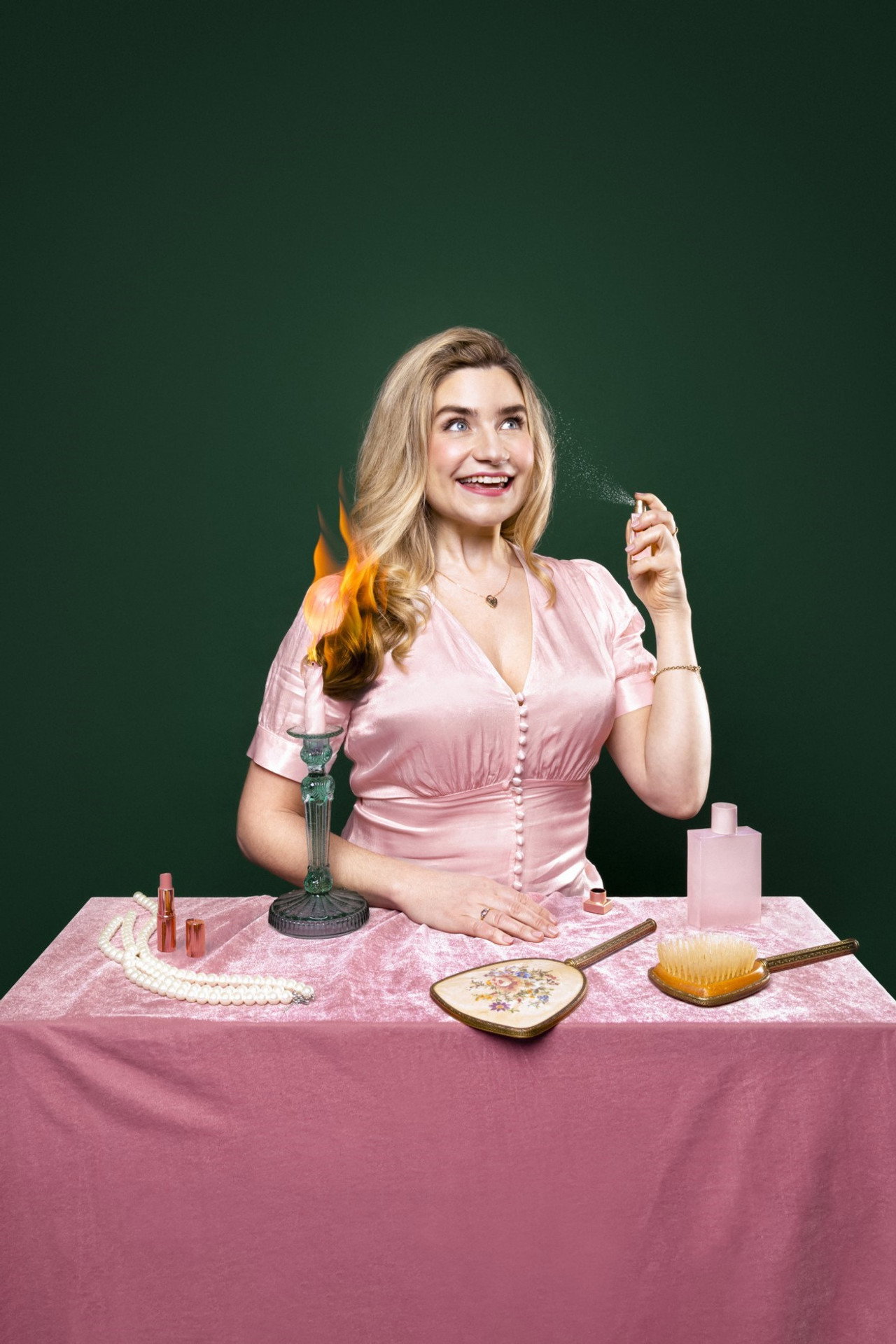 Harriet Kemsley: Everything Always Works Out For Me Backdrop