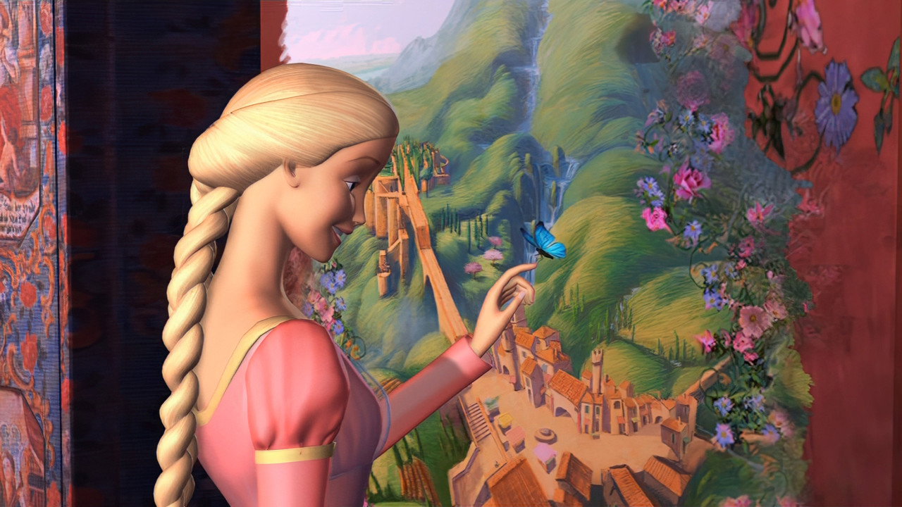 Barbie as Rapunzel background 44