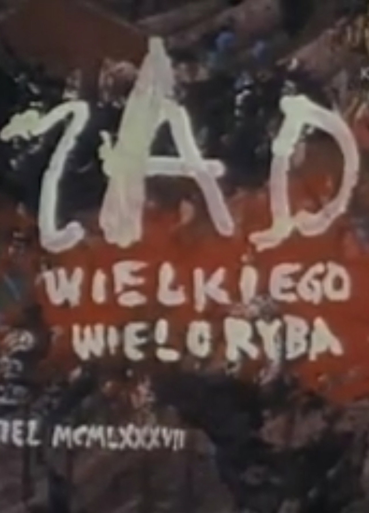 Zad wielkiego wieloryba Backdrop