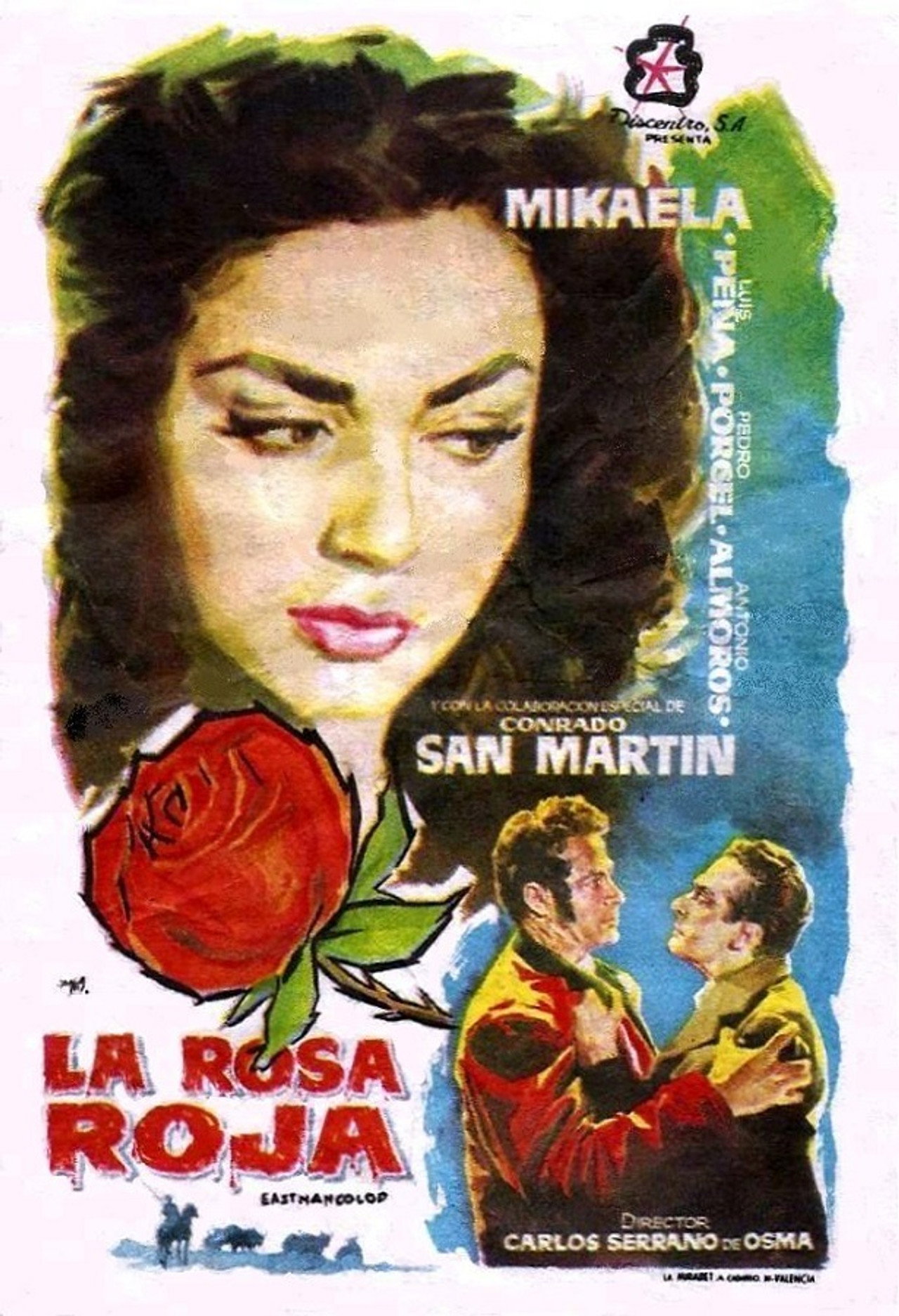 La rosa roja Backdrop