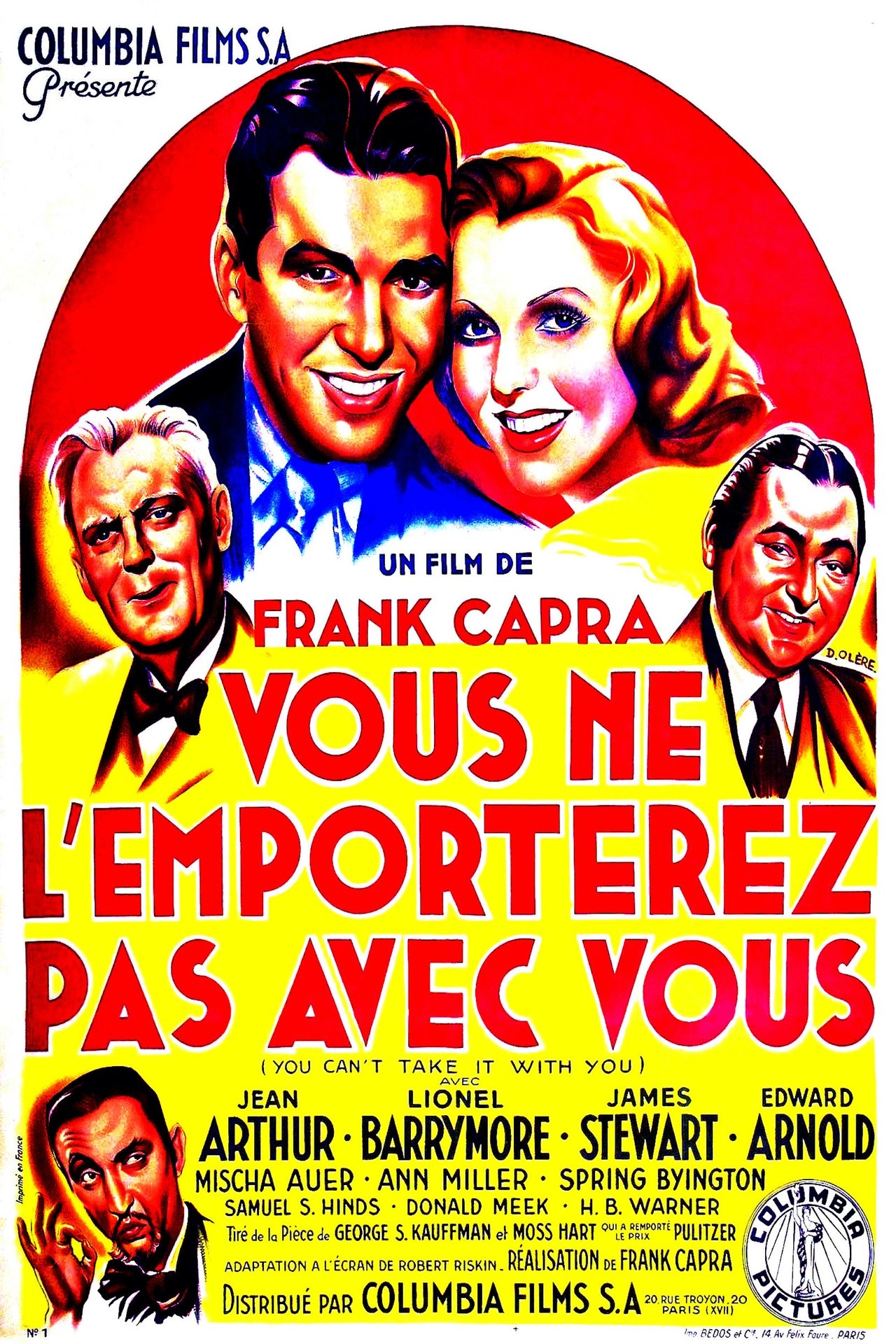 Vous ne l'emporterez pas avec vous poster