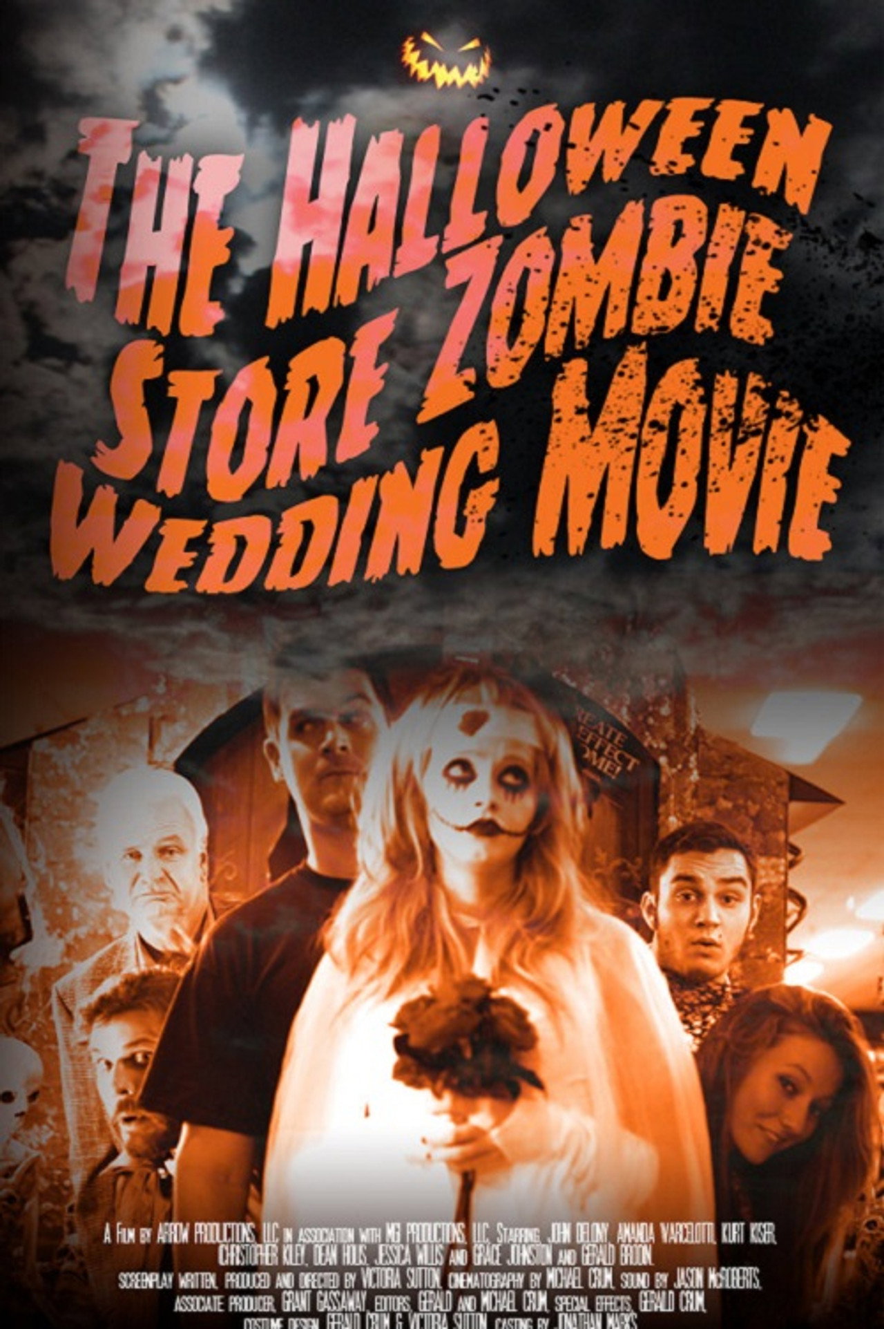 The Halloween Store Zombie Wedding Movie Backdrop