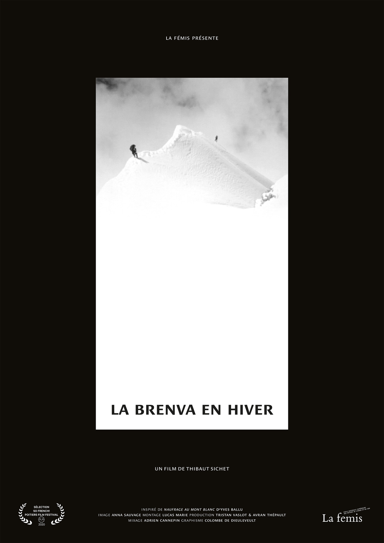 The Brenva in Winter poster