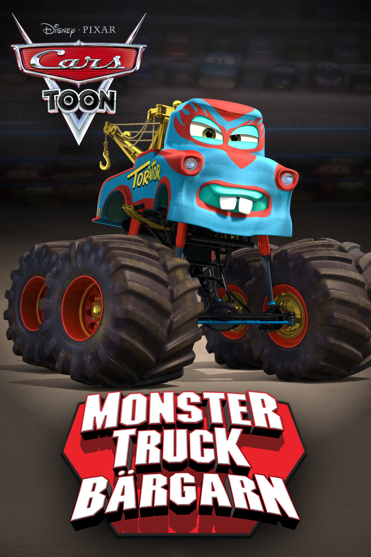 Monster truck-bärgarn filmaffisch