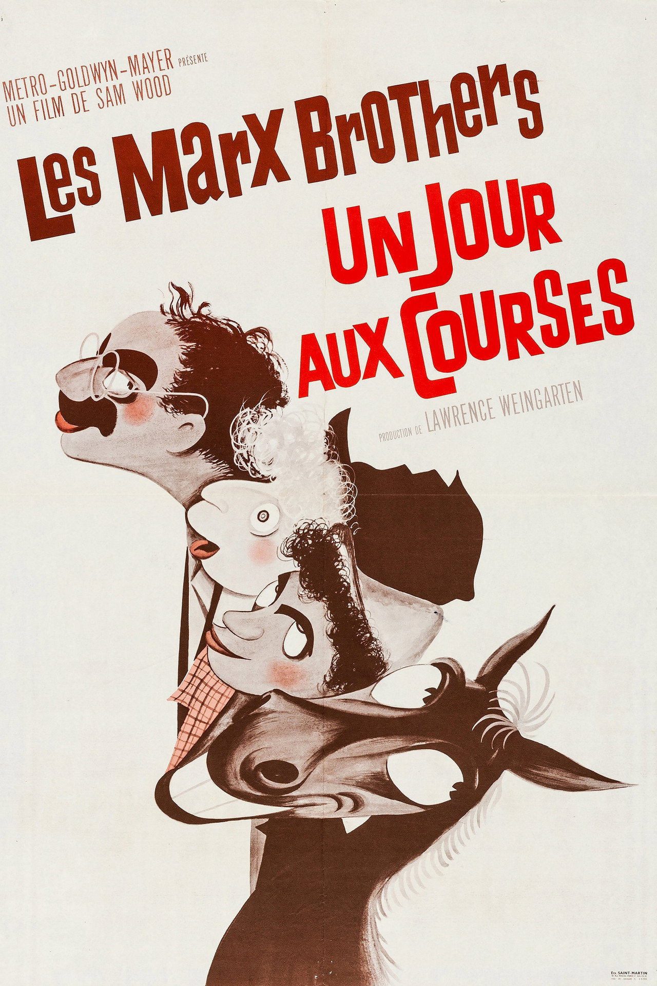 Un jour aux courses poster