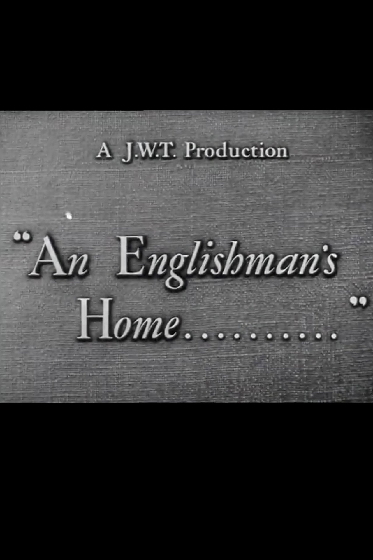 An Englishman's Home.......... filmaffisch