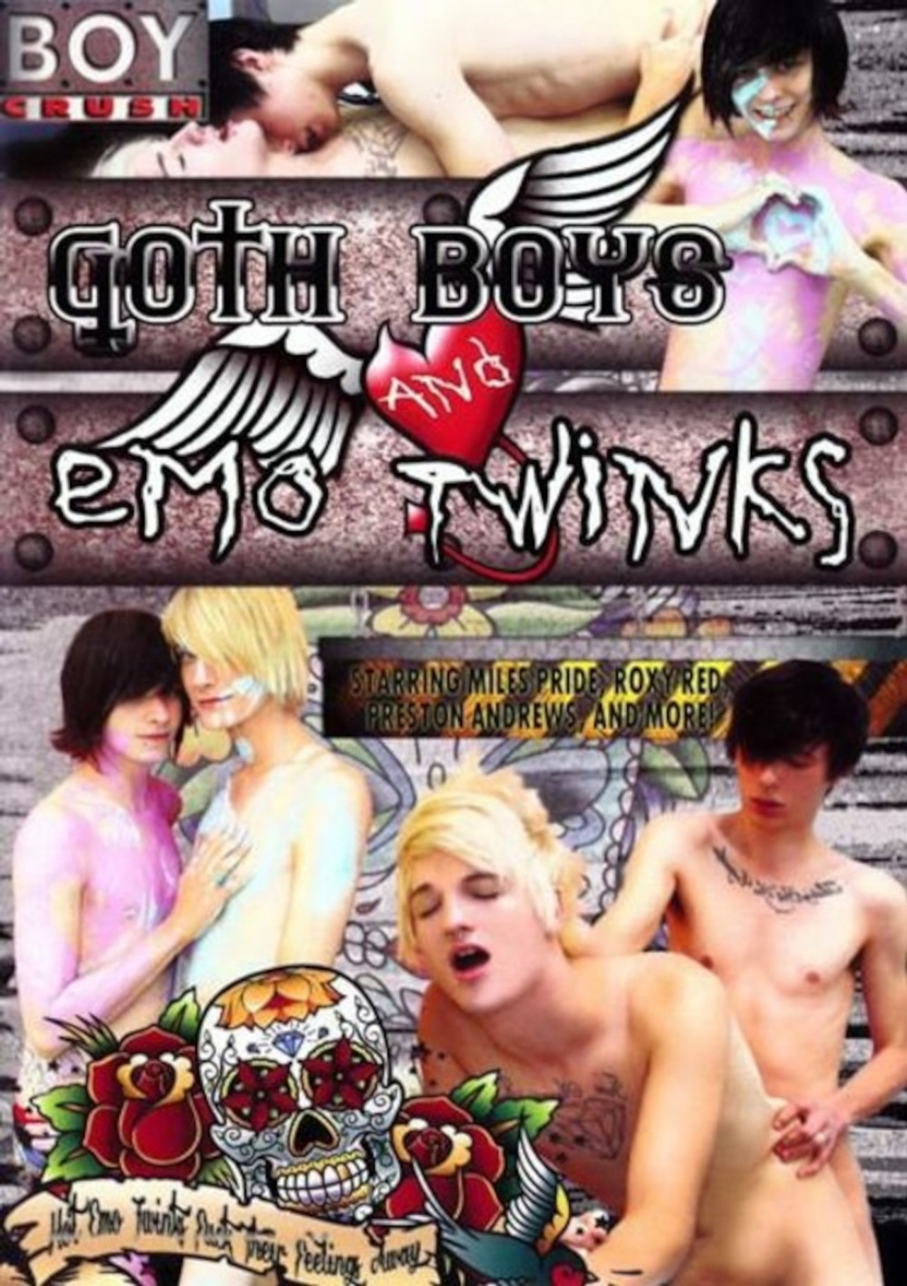 Goth Boys and Emo Twinks Backdrop