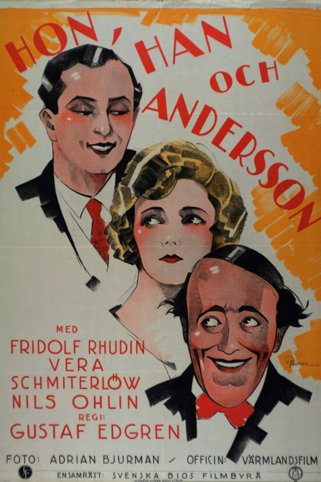 Hon, han och Andersson filmaffisch