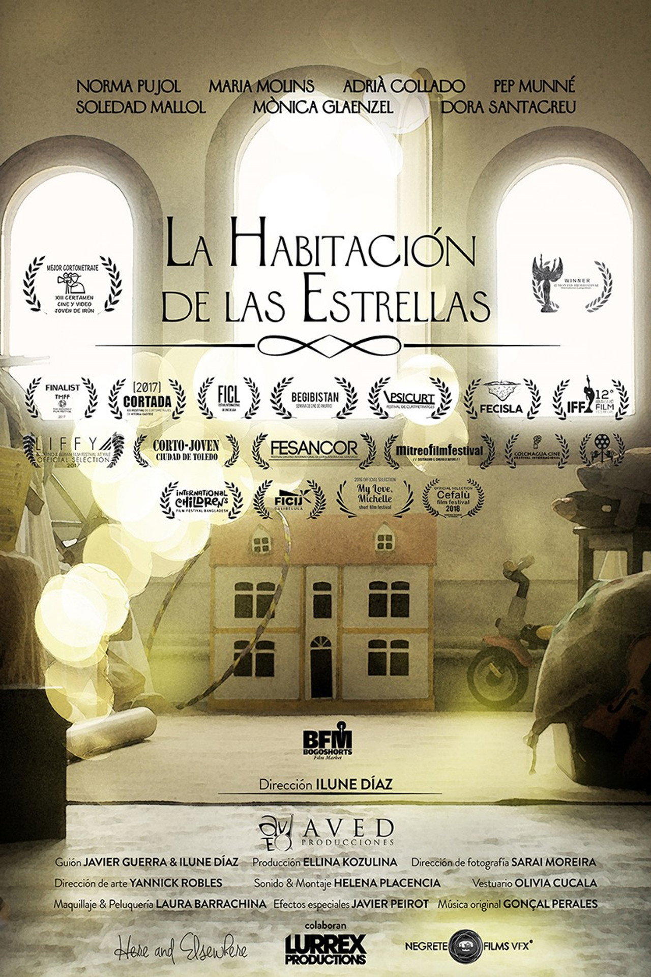La habitación de las estrellas Backdrop