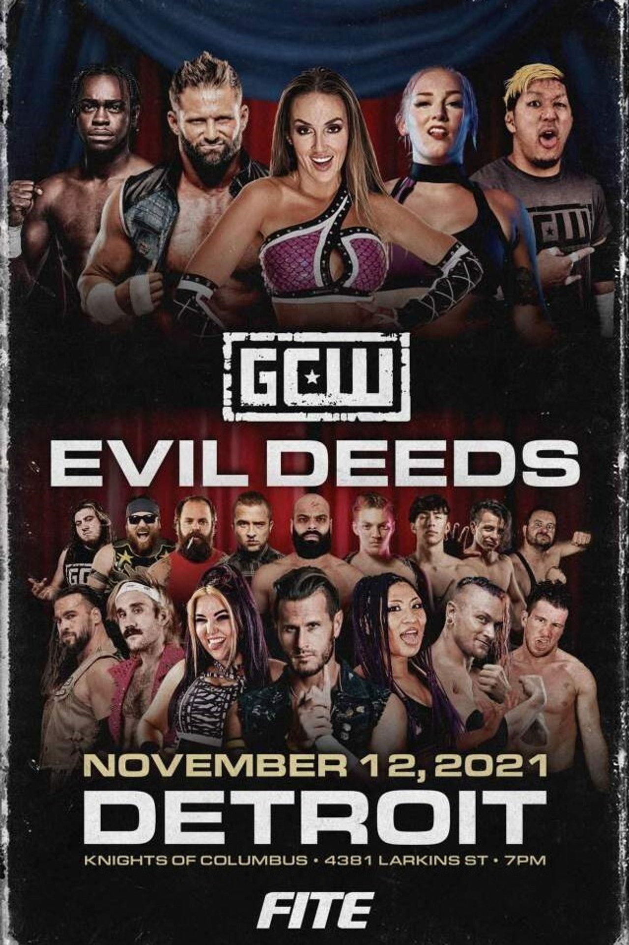 GCW Evil Deeds Backdrop