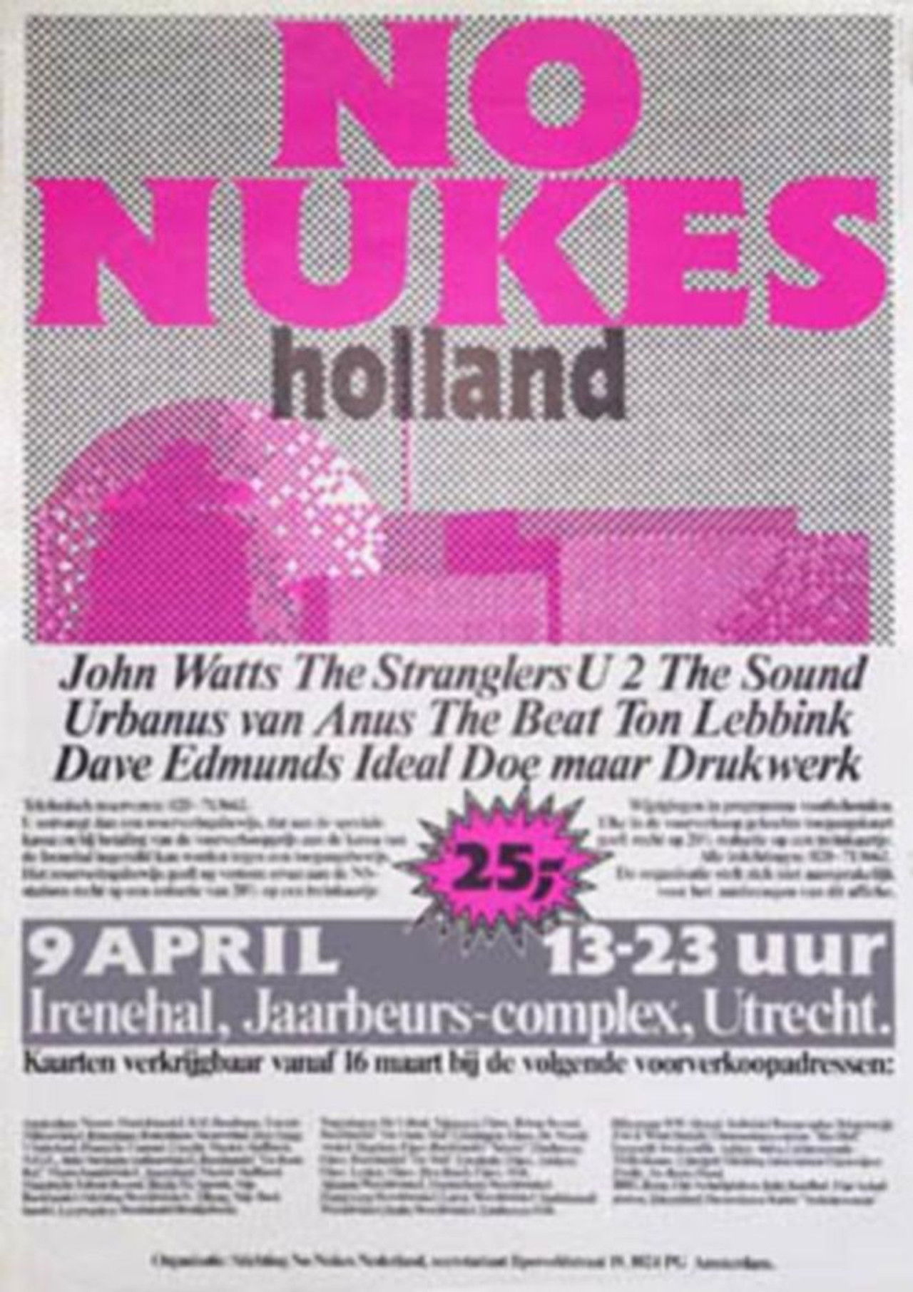 No Nukes! muziekfestival Backdrop