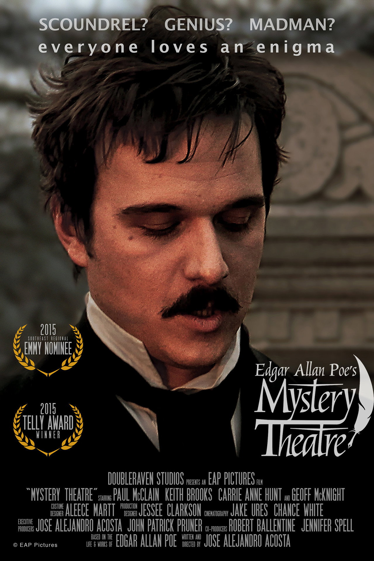 Edgar Allan Poe's Mystery Theatre Backdrop