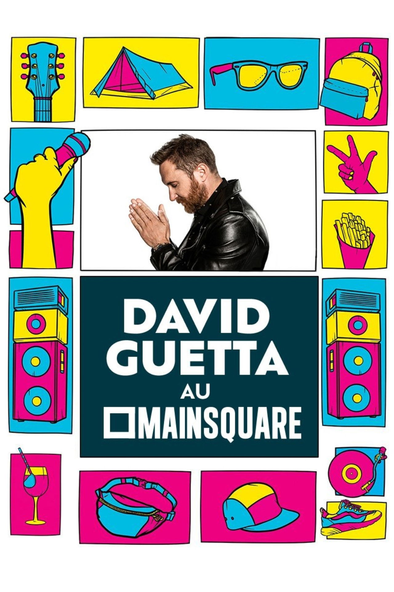 David Guetta en concert au Main Square Festival 2023 Backdrop